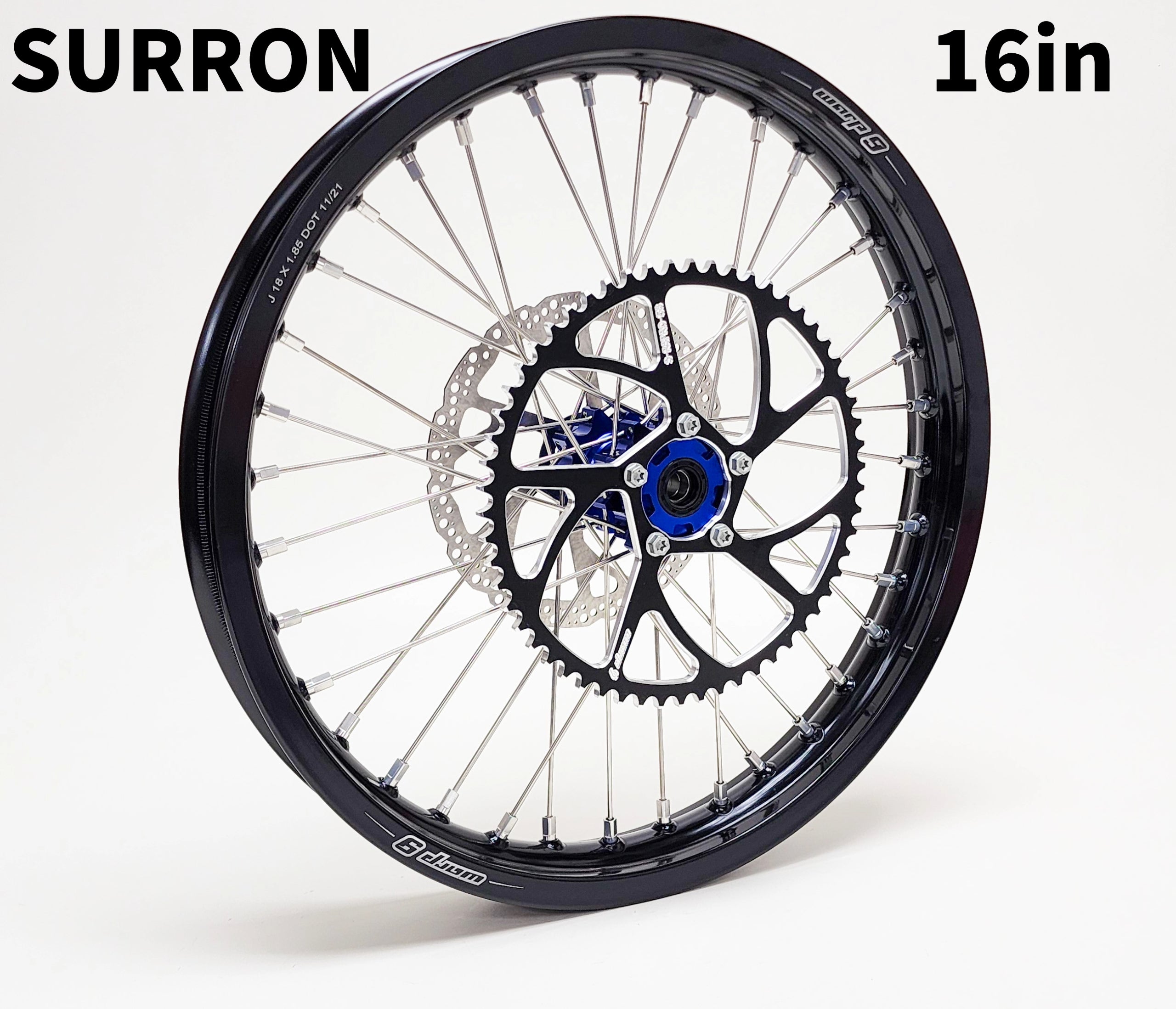 Warp 9  16in Custom Rear wheel for Surron light bee, E-ride Pro, 79 bike