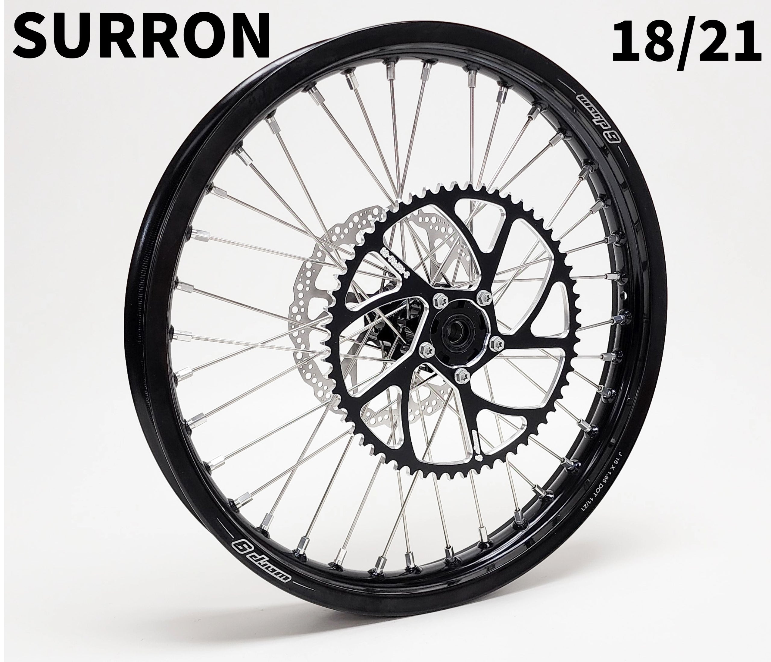 Warp 9 Complete 18/21in Upgraded wheel Set for Surron Ultra Bee