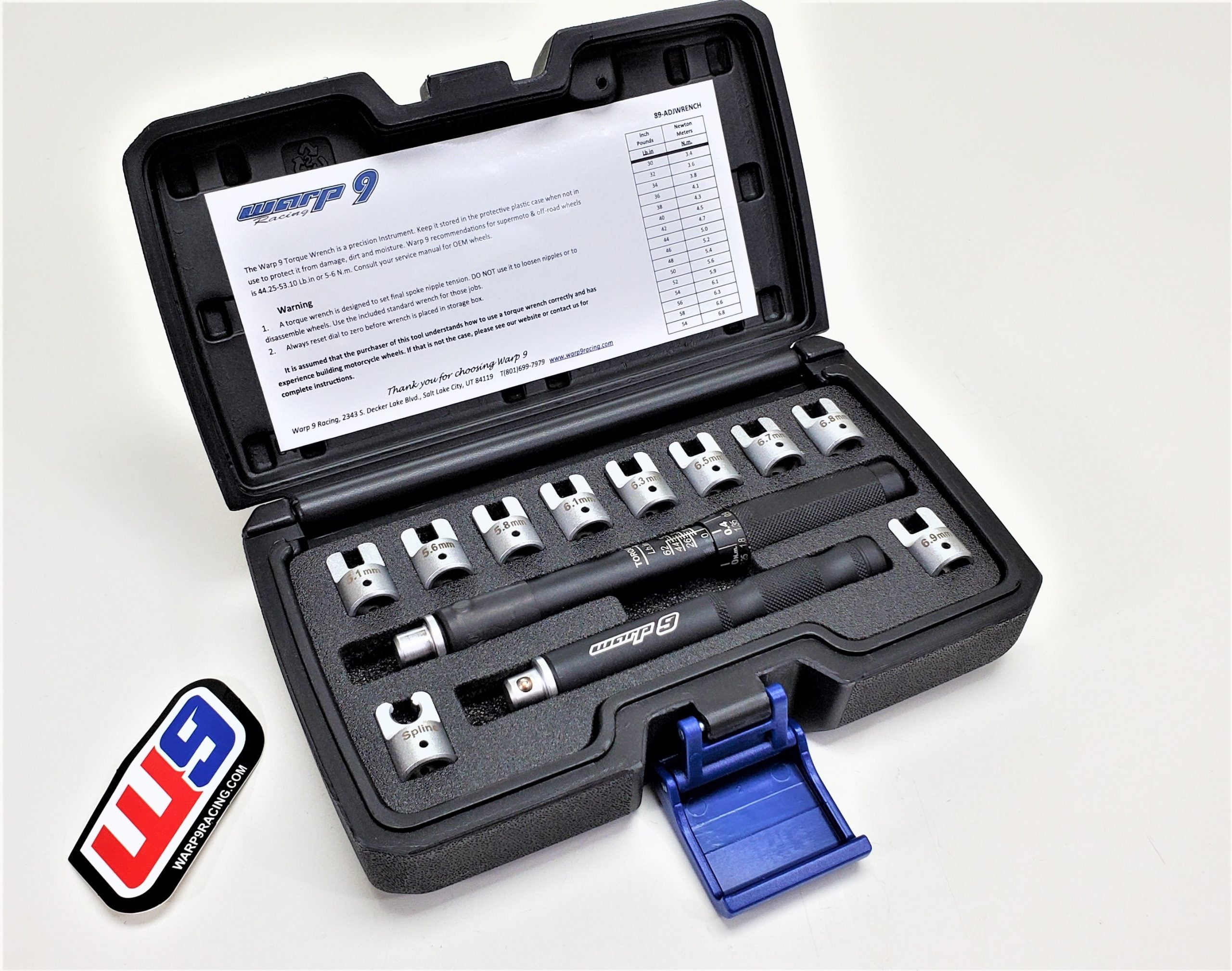 Warp 9 Spoke Torque Wrench Kit