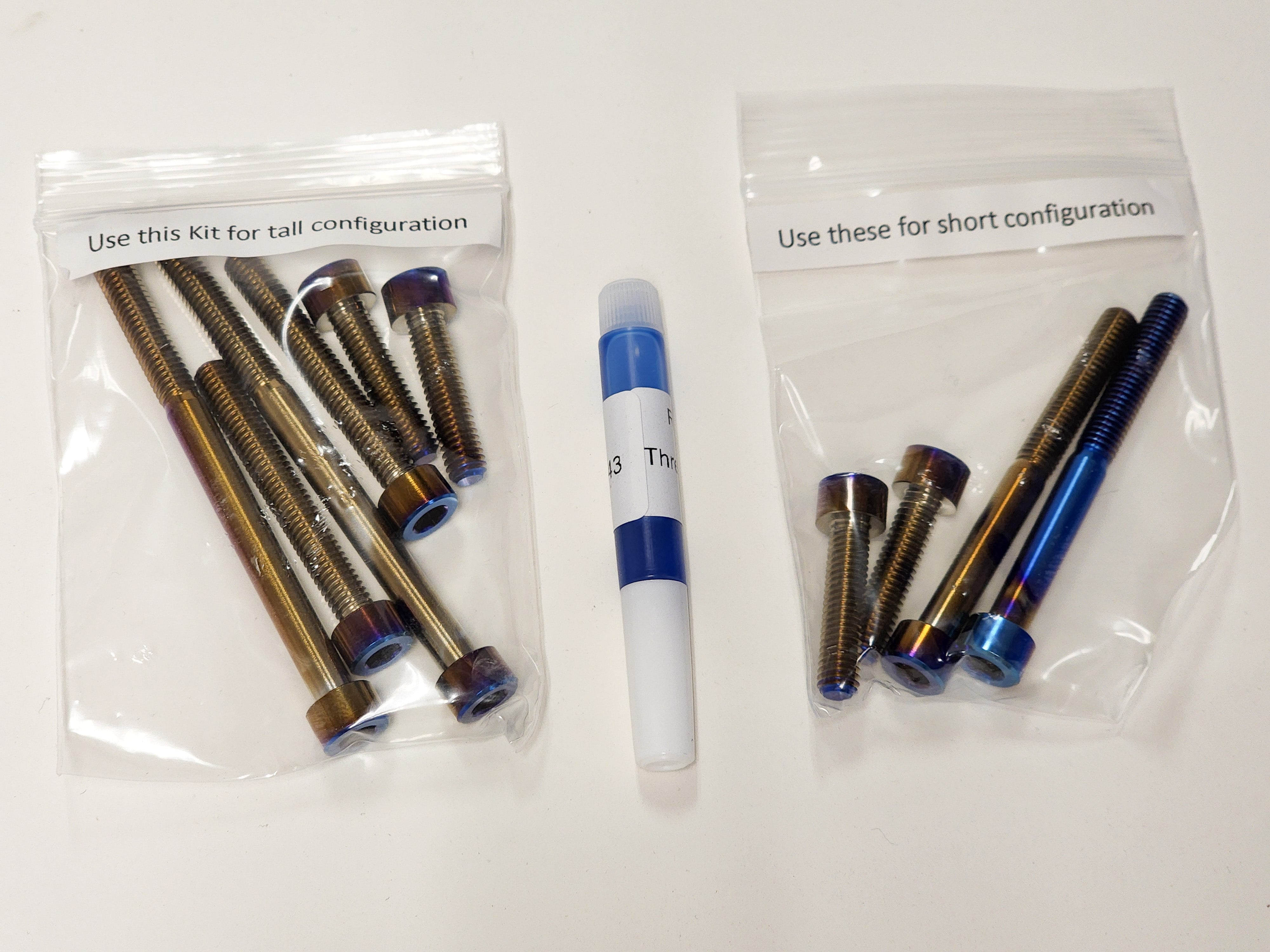 Warp 9 Bar mount Titanium bolt Kit