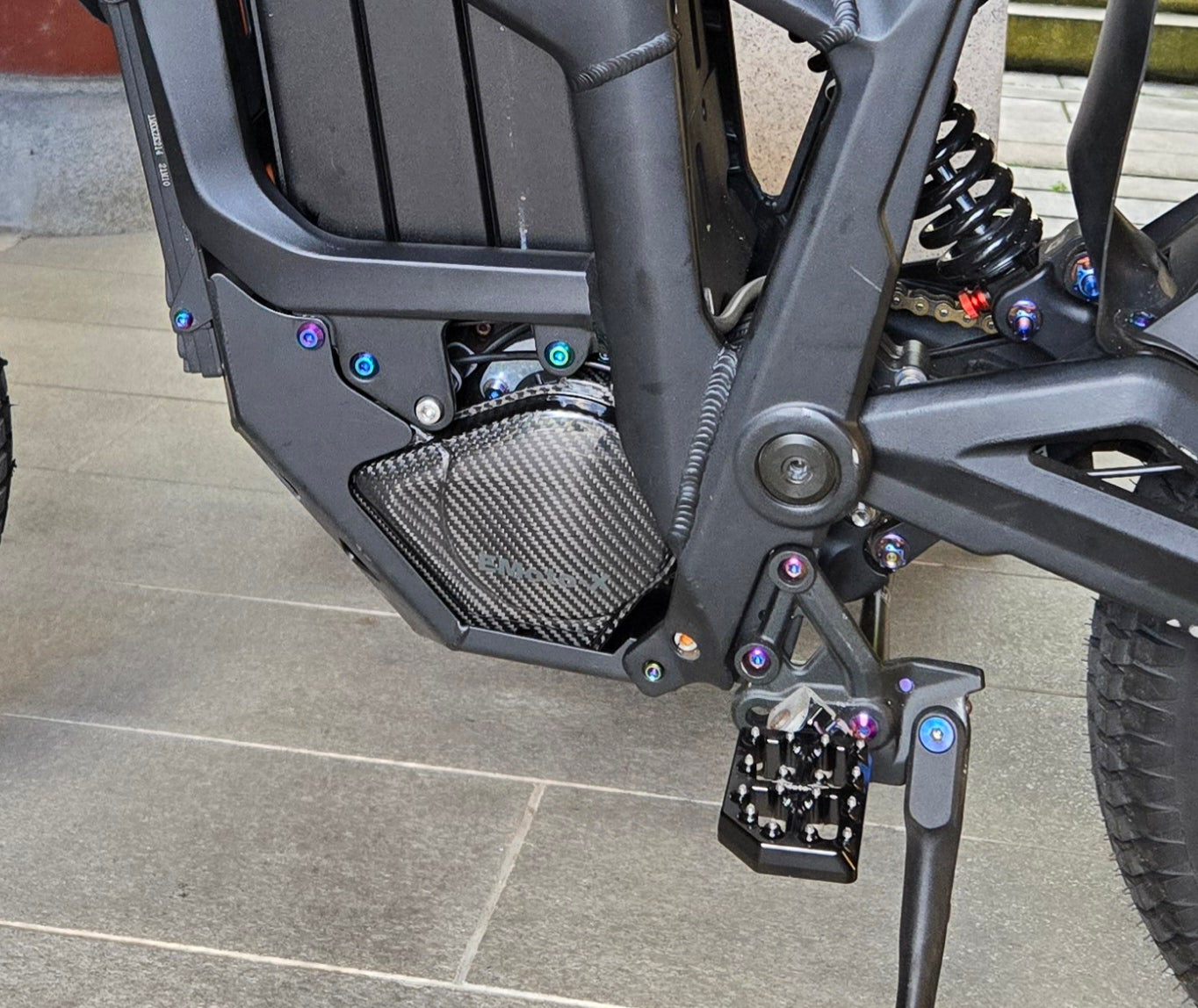 EMoto-X Carbon Fiber Gearbox Cover for talaria Sting