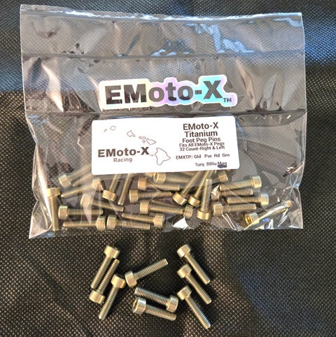 EMoto-X Titanium Replacement Peg pins