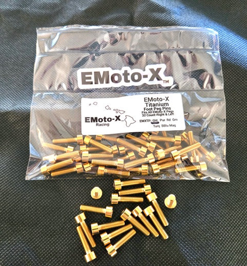 EMoto-X Titanium Replacement Peg pins