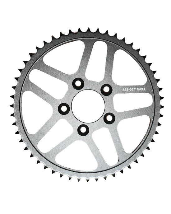 Arctic Leopard XE Pro S and Pro R 52 tooth rear sprocket, silver