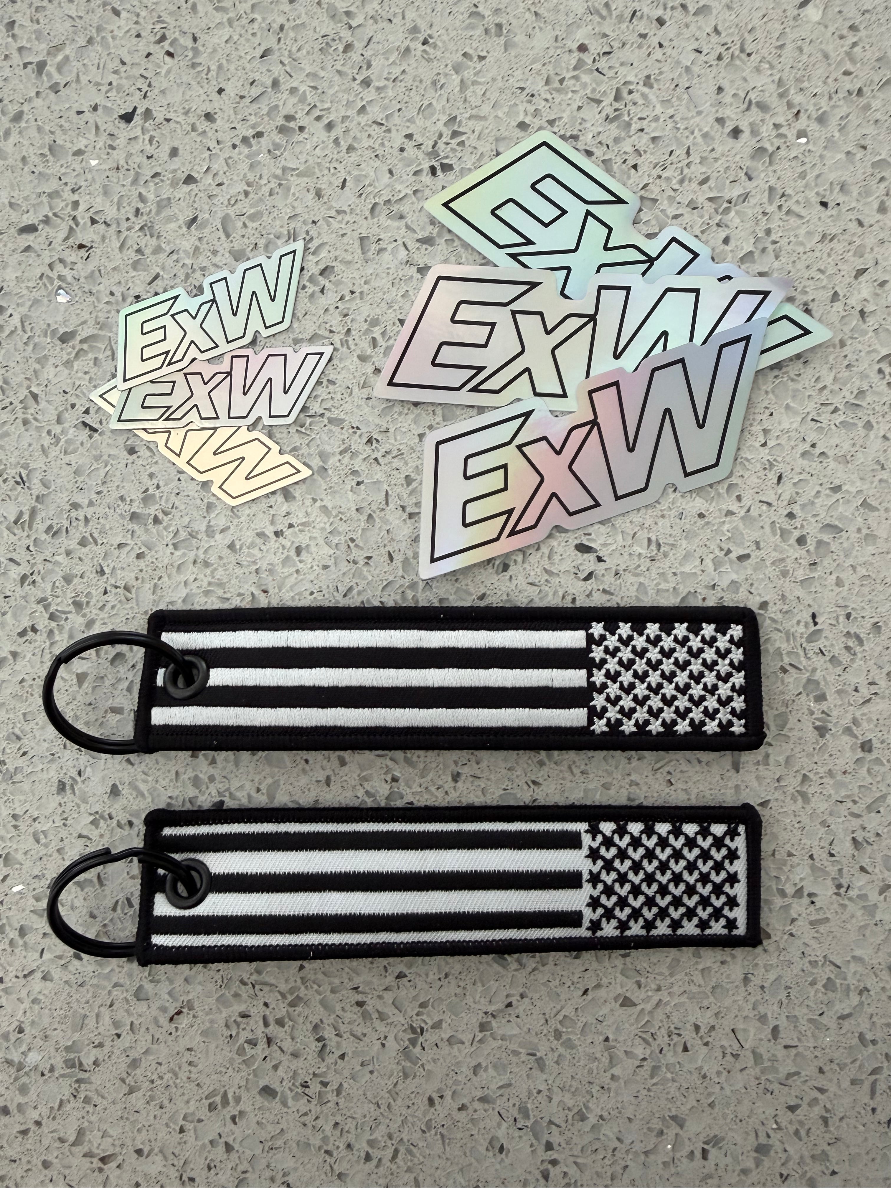 ExW Jet Tag + Sticker Combo