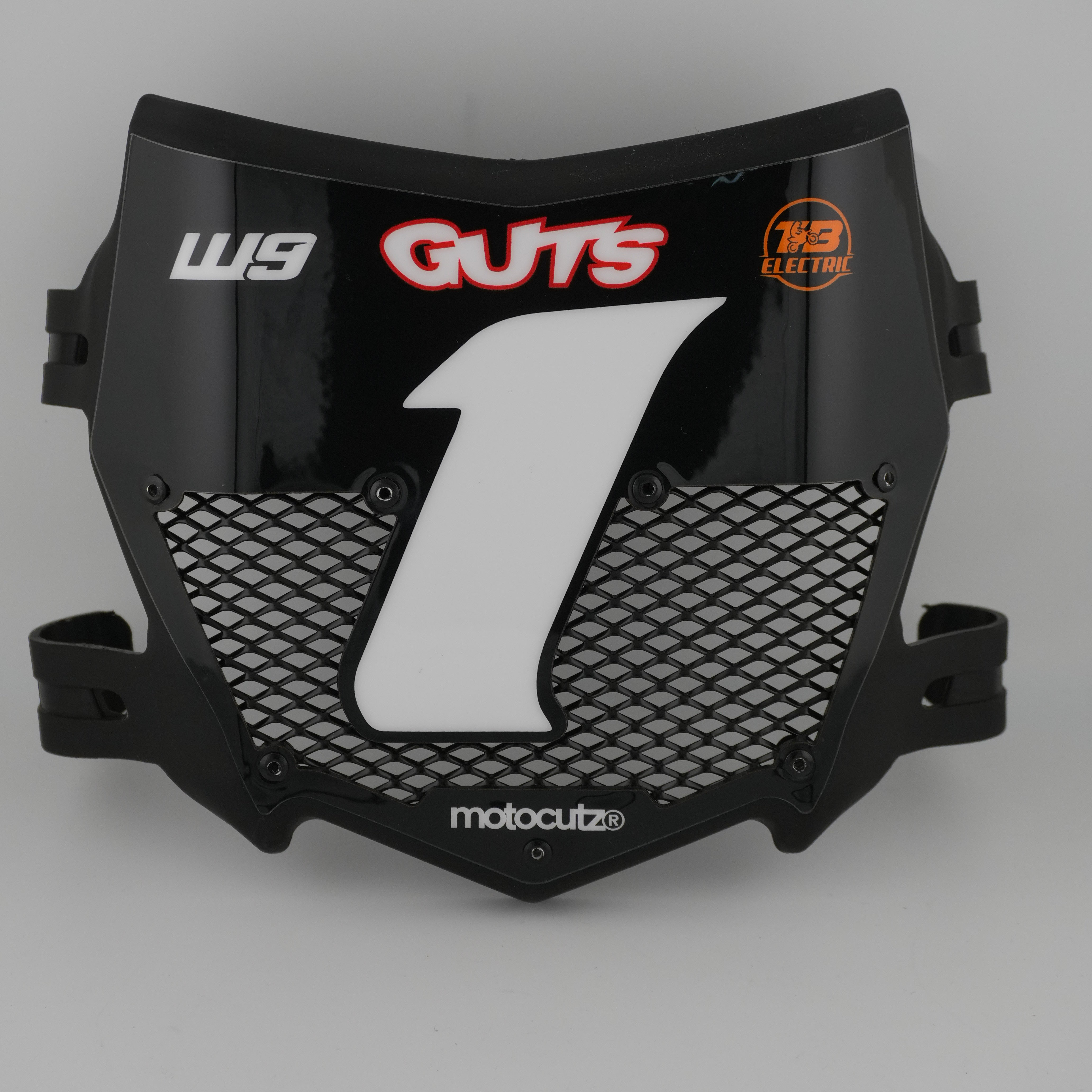 Motocutz PRE1 Vented Front Number Plate with Graphics
