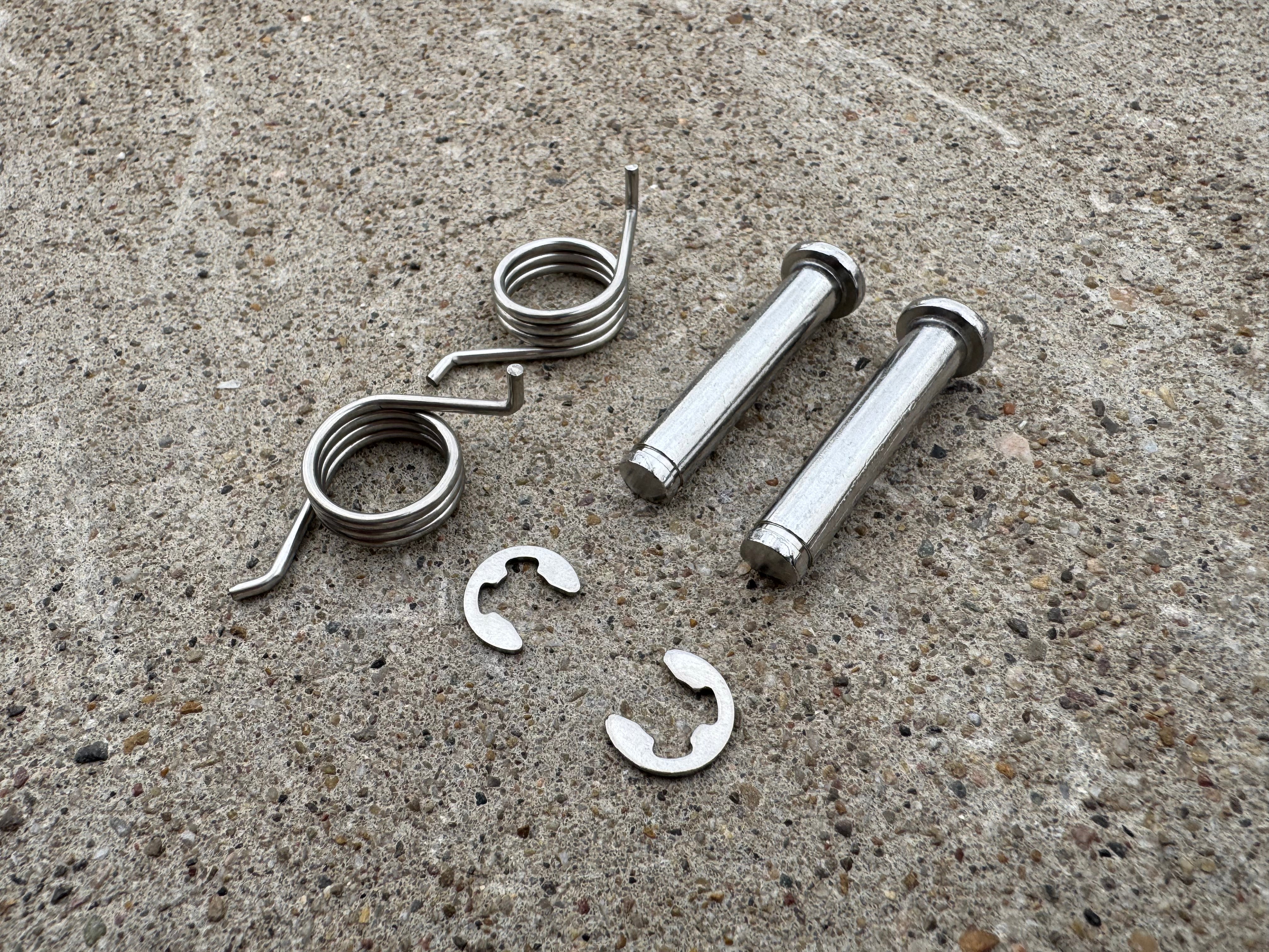 E-Moto Footpeg Pins, Springs, washers