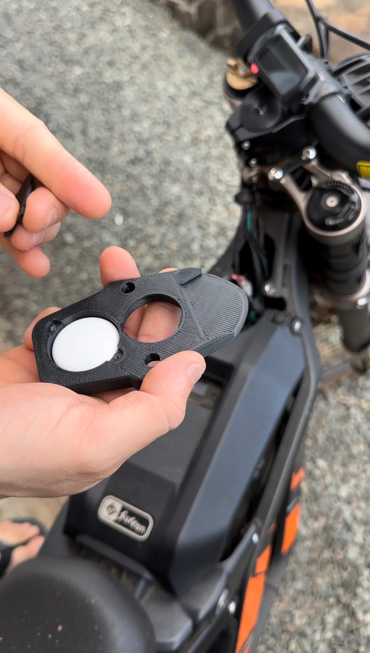 Project 9 Surron Light Bee Airtag Concealer