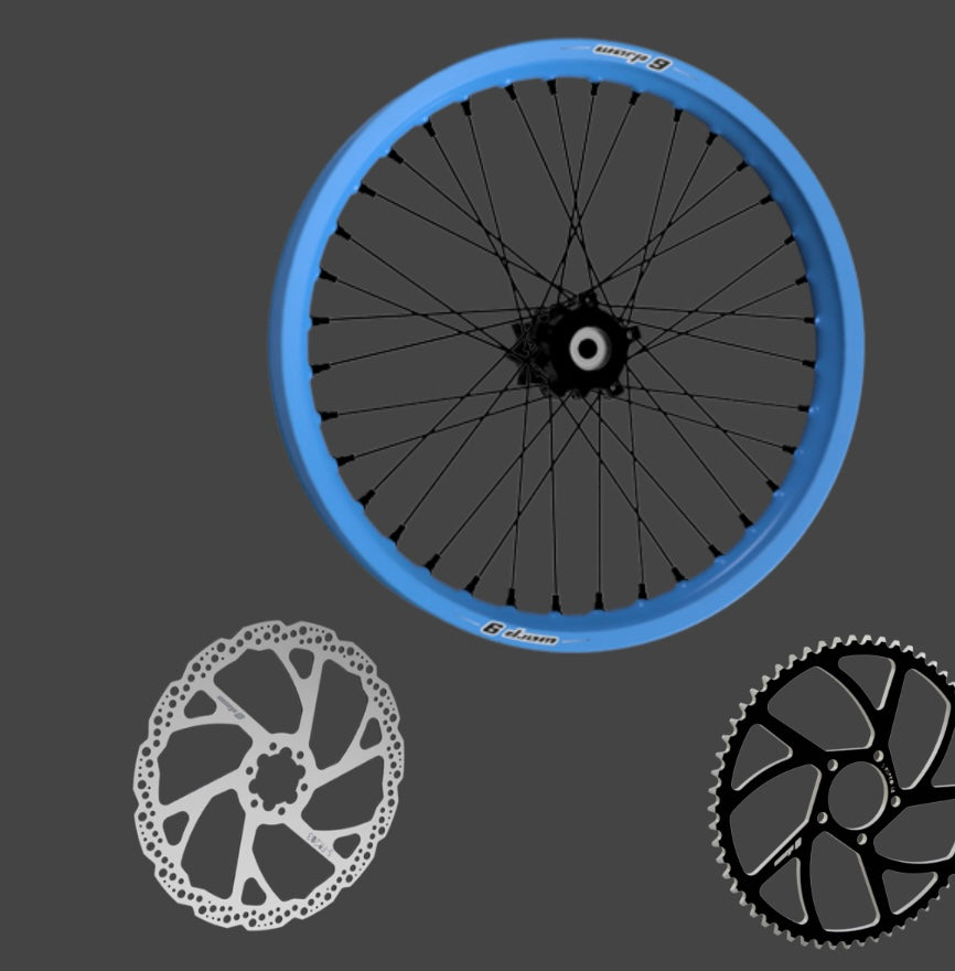 Warp 9 Complete 16/19in Upgraded Wheel Set for Rawrr Mantis