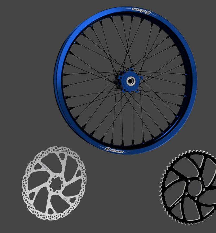 Warp 9 Complete 16/19in Upgraded Wheel Set for Rawrr Mantis