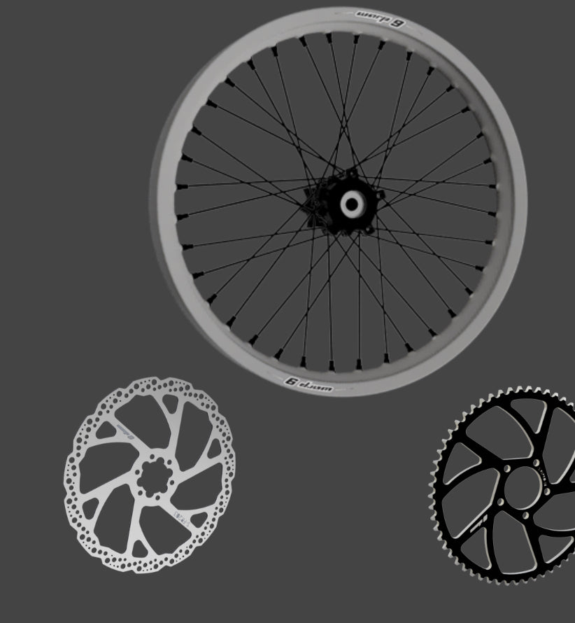 Warp 9 Complete 16/19in Upgraded Wheel Set for Rawrr Mantis