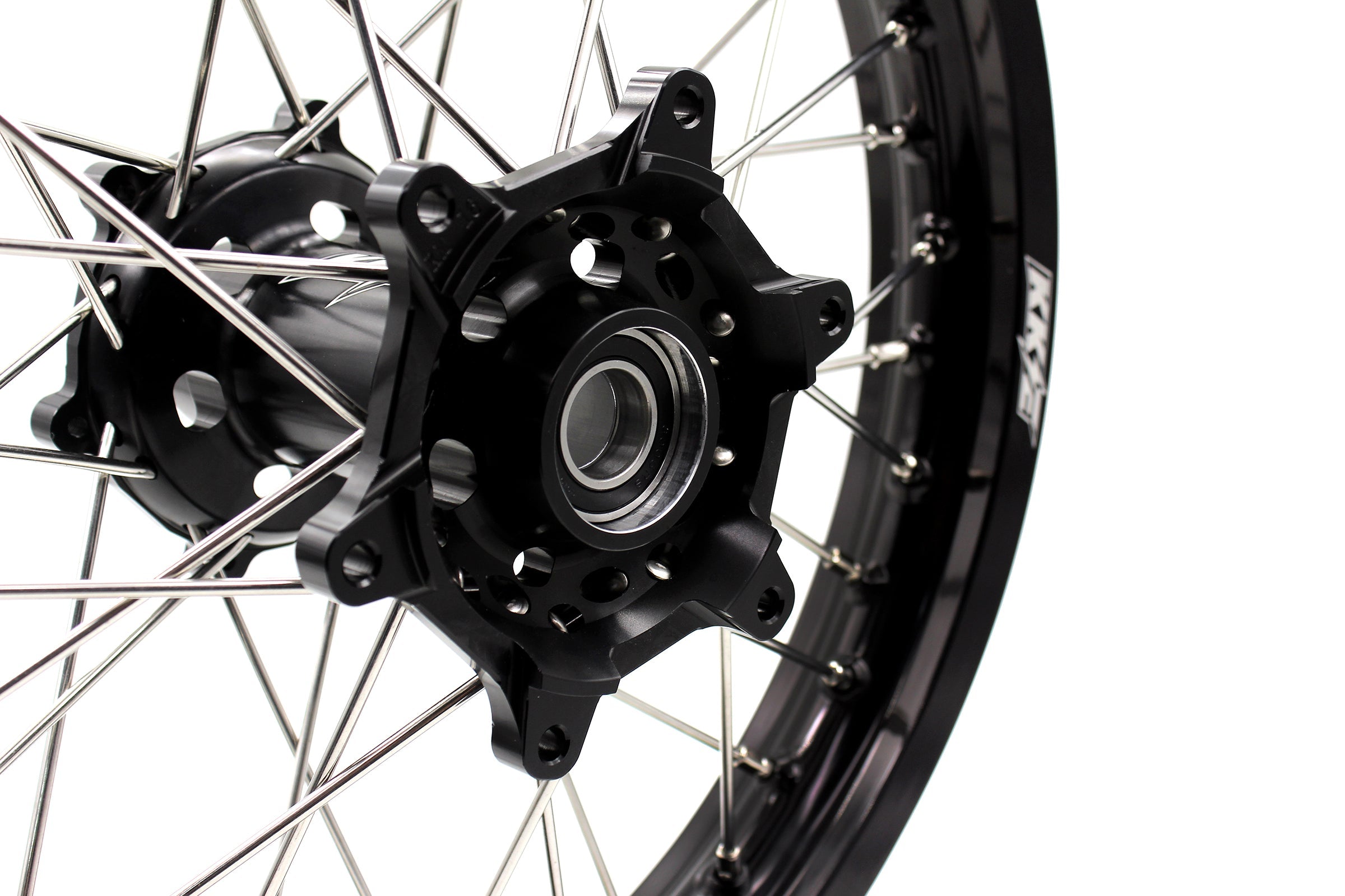 KKE Enduro 118/21" CNC Hub Electric Dirtbike Alloy Wheels Rims Fit STARK VARG Black Hub