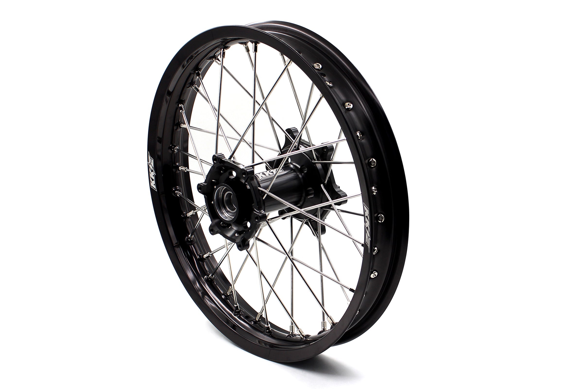 KKE Enduro 118/21" CNC Hub Electric Dirtbike Alloy Wheels Rims Fit STARK VARG Black Hub