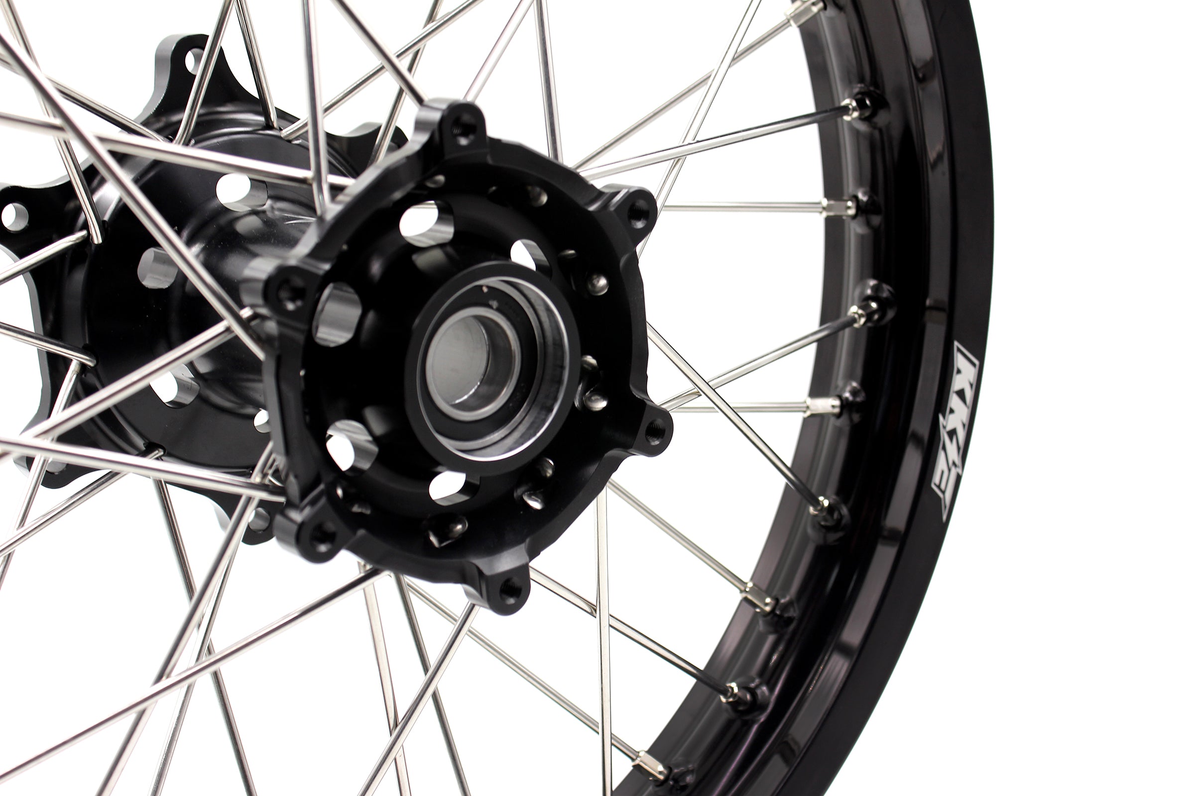 KKE Enduro 118/21" CNC Hub Electric Dirtbike Alloy Wheels Rims Fit STARK VARG Black Hub