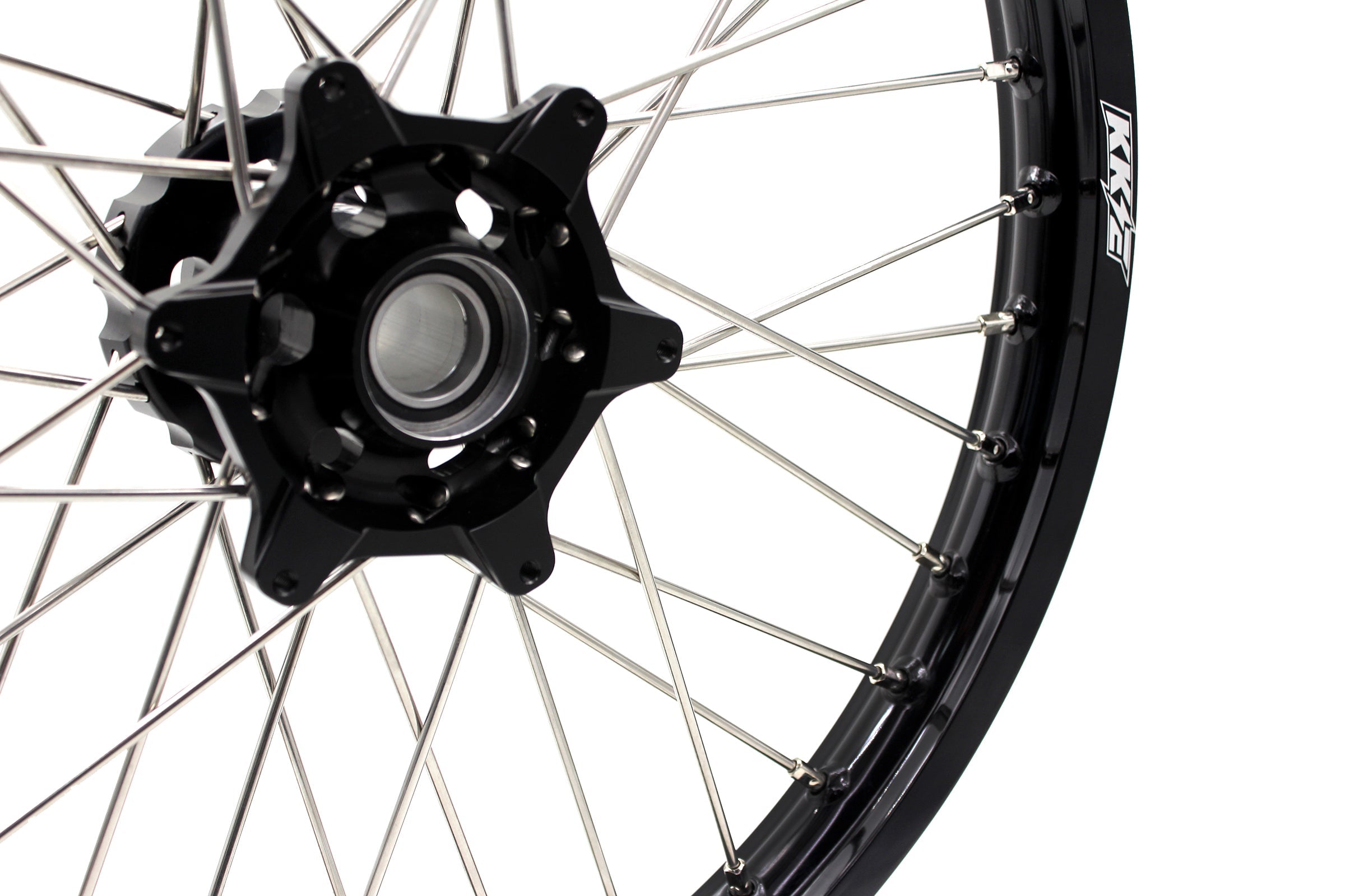 KKE Enduro 118/21" CNC Hub Electric Dirtbike Alloy Wheels Rims Fit STARK VARG Black Hub