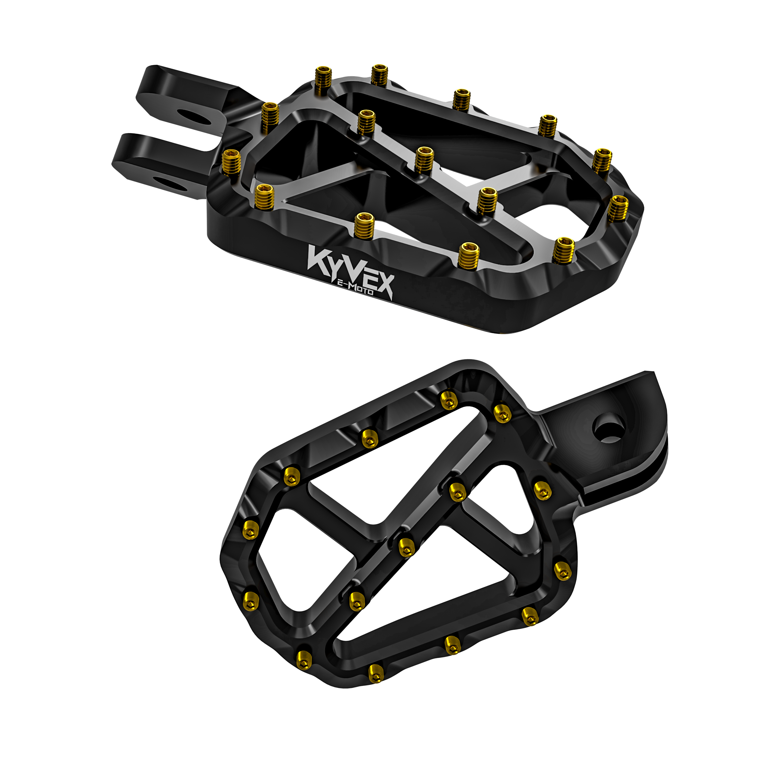 KyVex Billet Wide E-Moto Foot Pegs