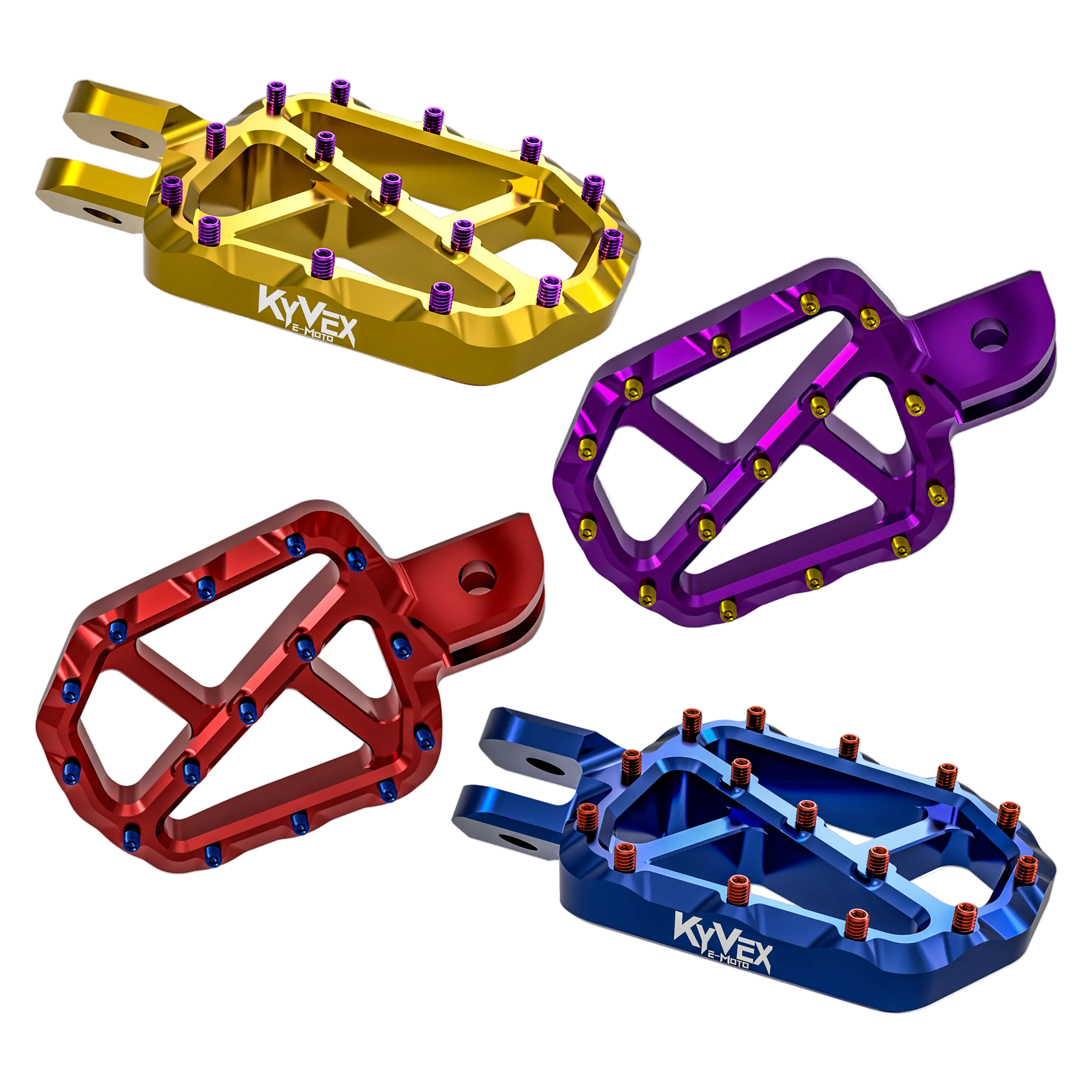 KyVex Billet Wide E-Moto Foot Pegs