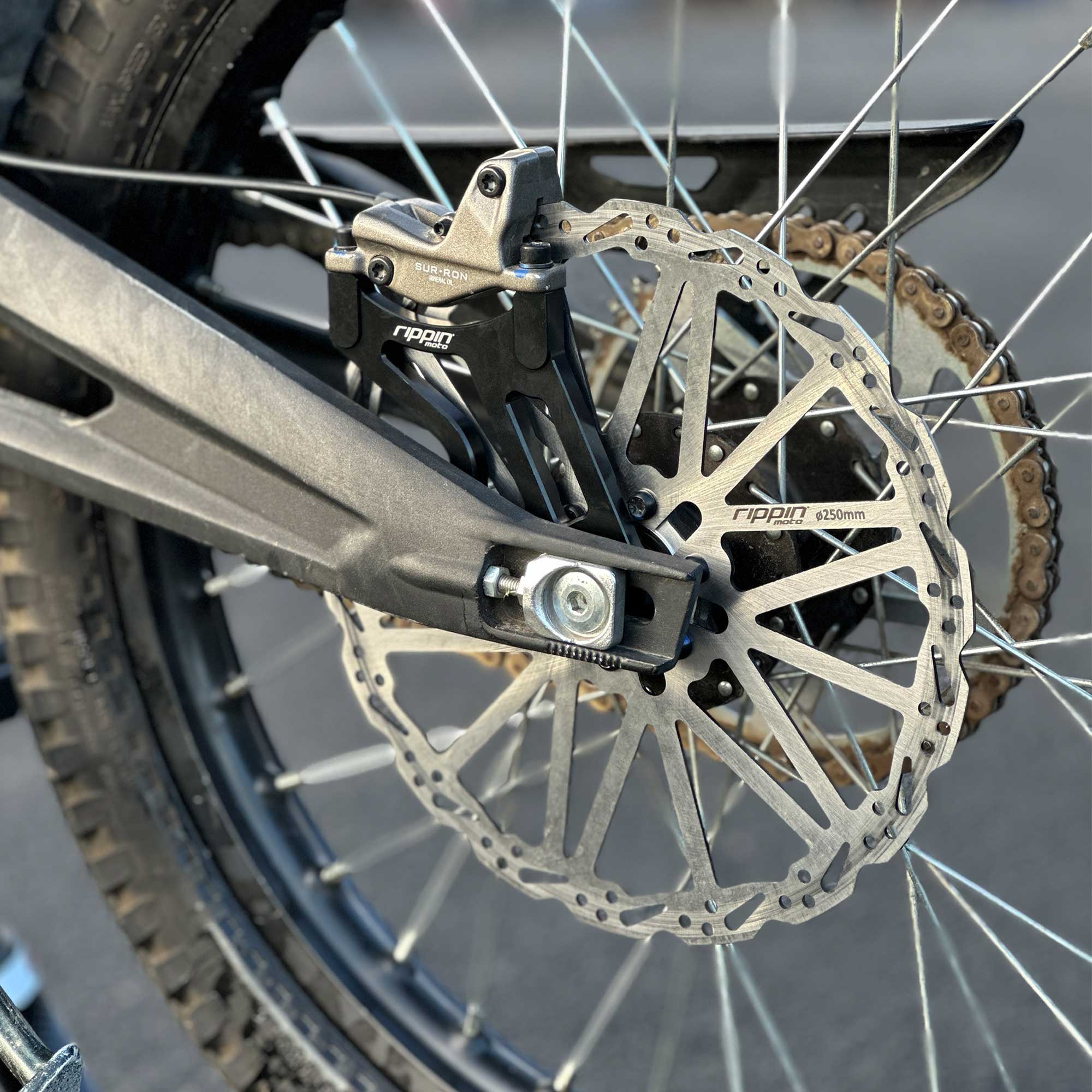 Rippin Moto 250mm Rear Caliper Adapter for Surron X & Segway X160 X260