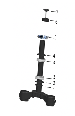 Headset Split Snap Ring (To Center Steering Bearing)