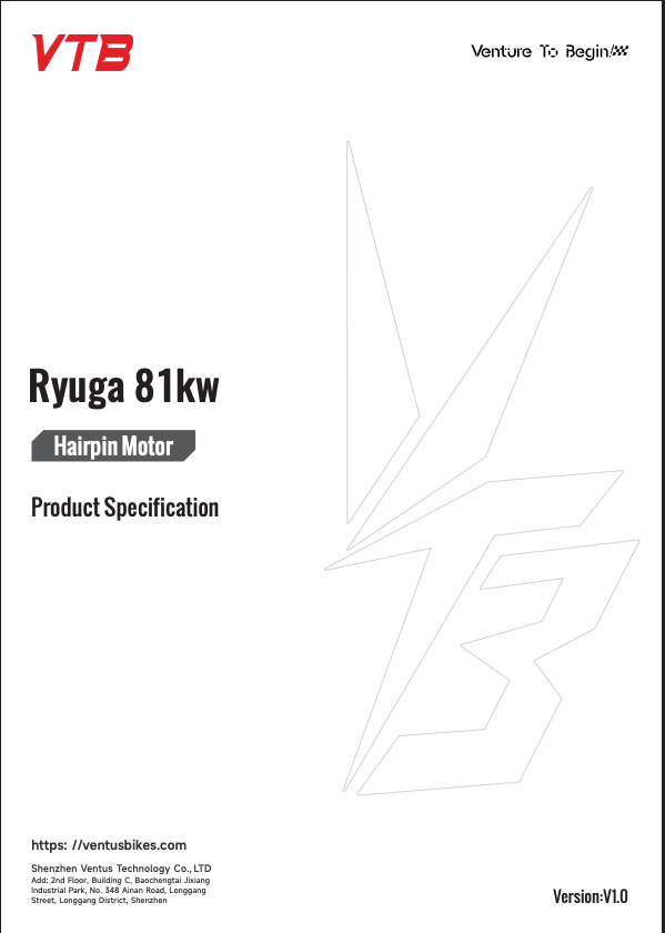 Ventus Ryuga 81kW Motor // Surron Ultra Bee