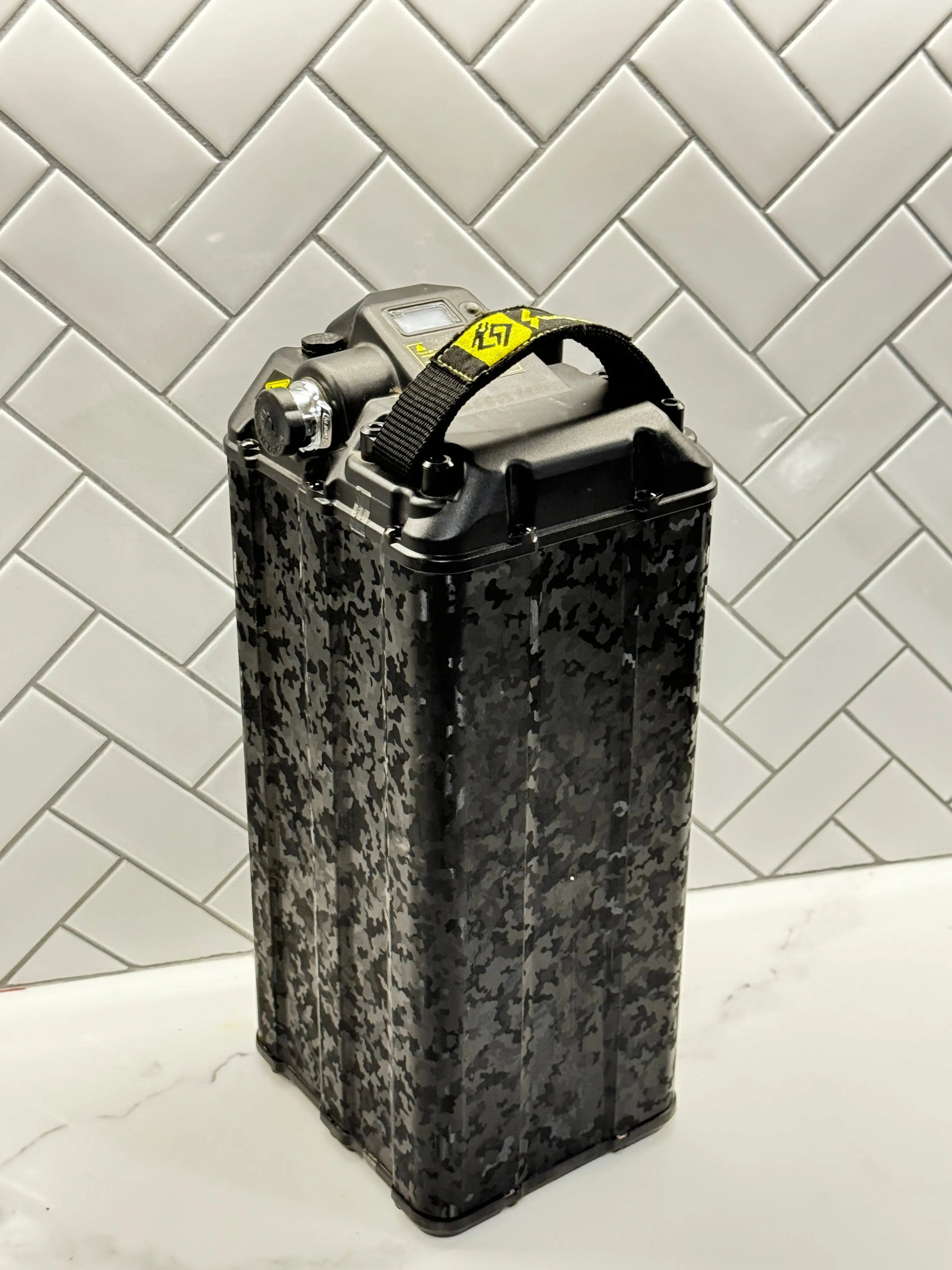 E-Bike ShadowSlate Black Camouflage Battery Wrap