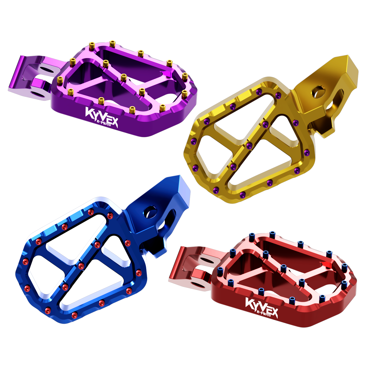 KyVex Billet Wide Foot Pegs - Ultra Bee