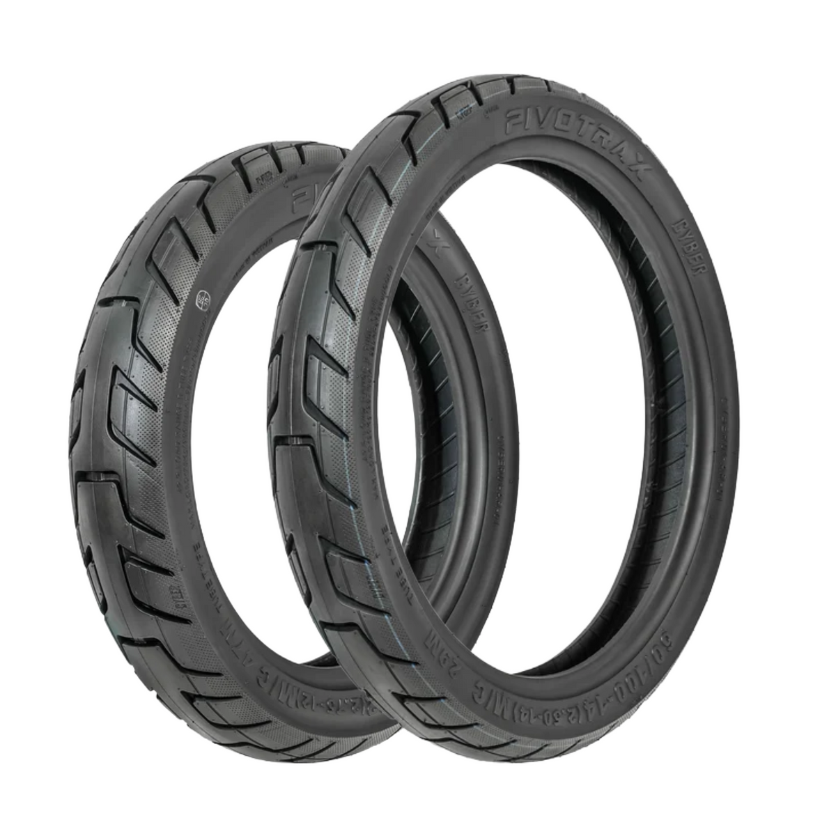 Pivotrax Cyber Supermoto Tire Bundle For Pit Bikes 12in+14in
