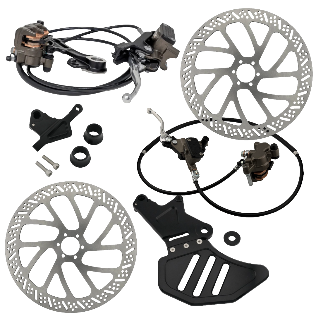 Full Moto Brake Conversion Kit // Brackets, Rotors, Brakes