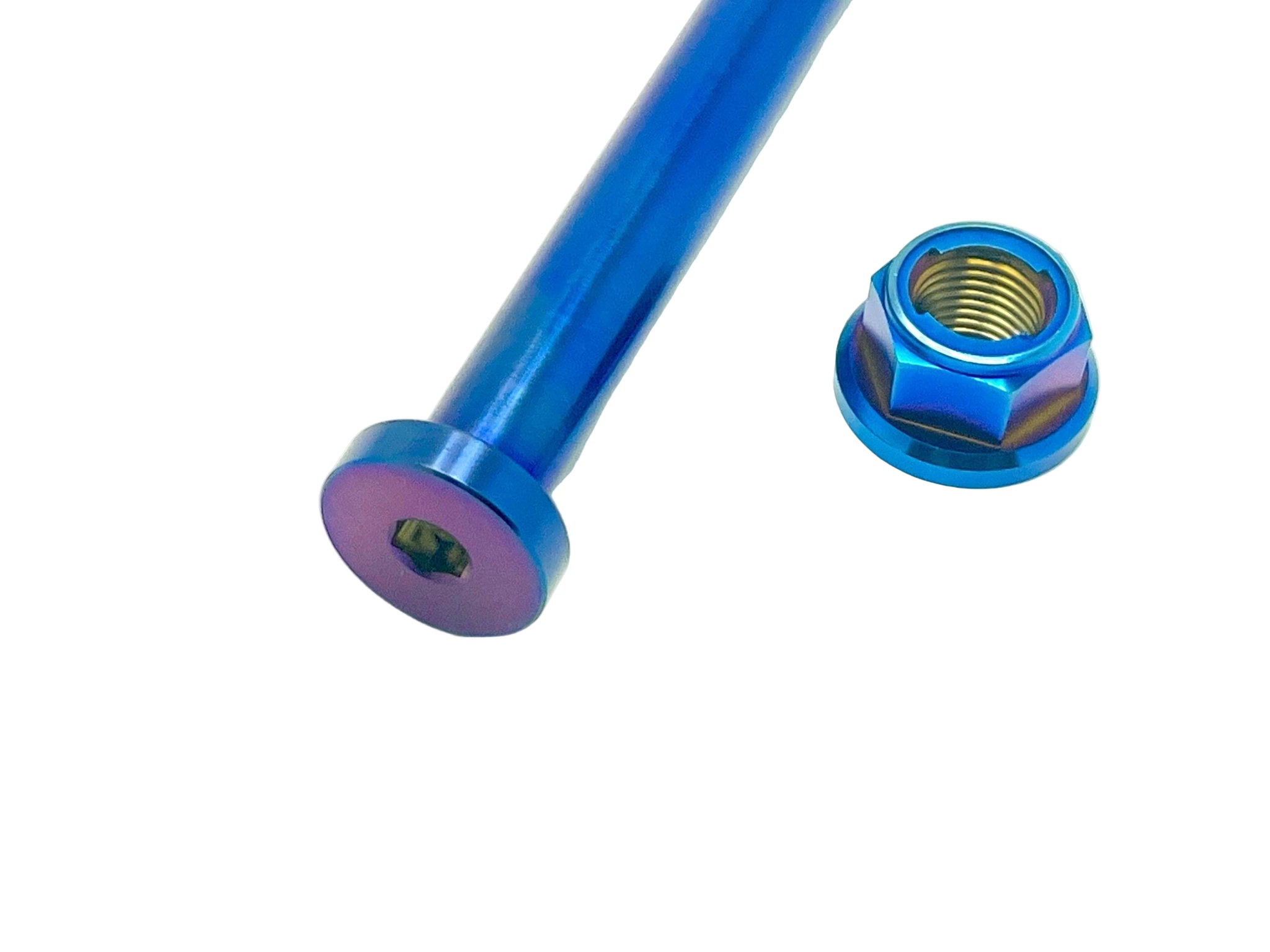 Titanium Rear Axle and Nut - E-Ride Pro