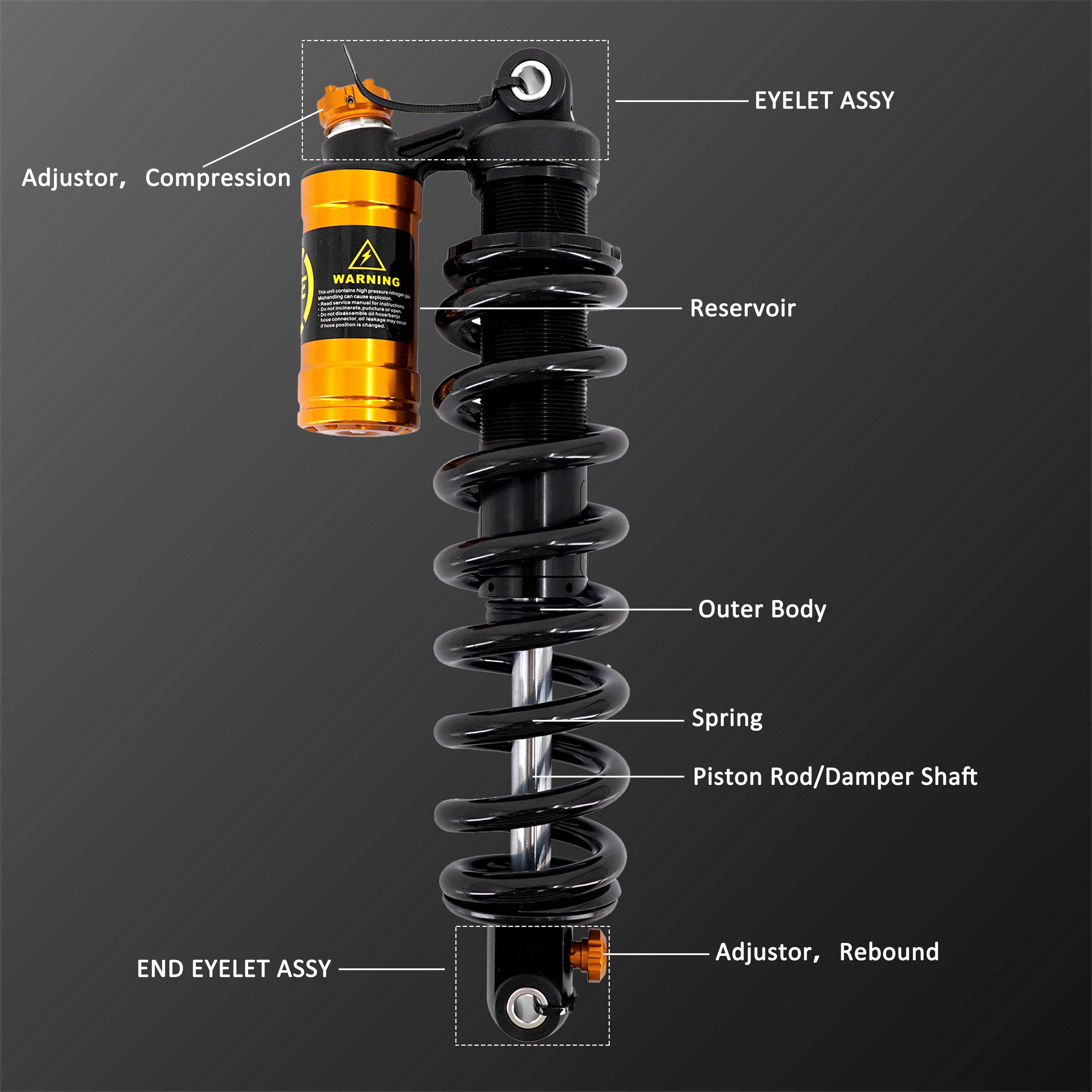 KKE Rear Suspension Shock