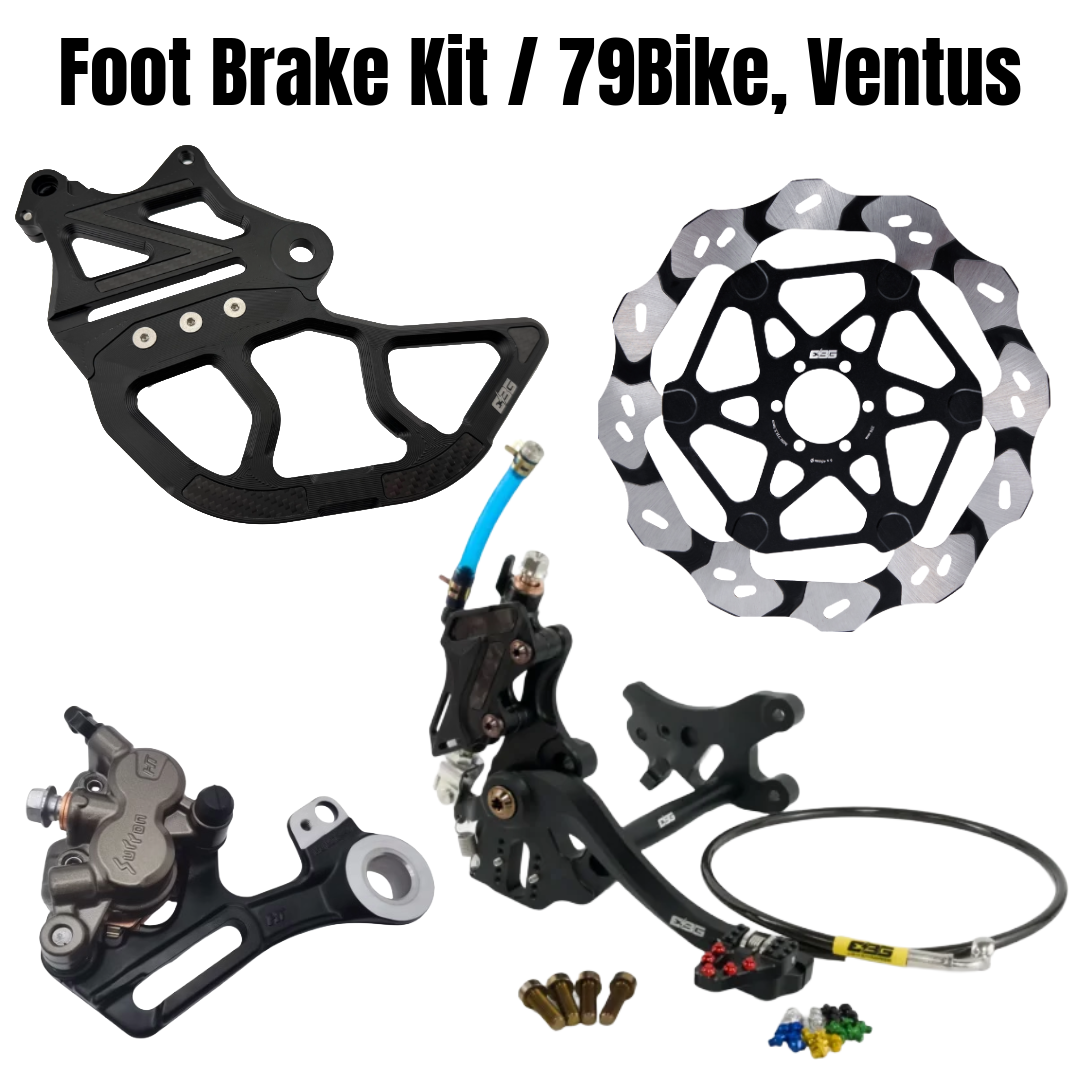 EBG Foot Brake Kit Single Caliper for 79Bike / Ventus One (Ultra Bee Brakes)