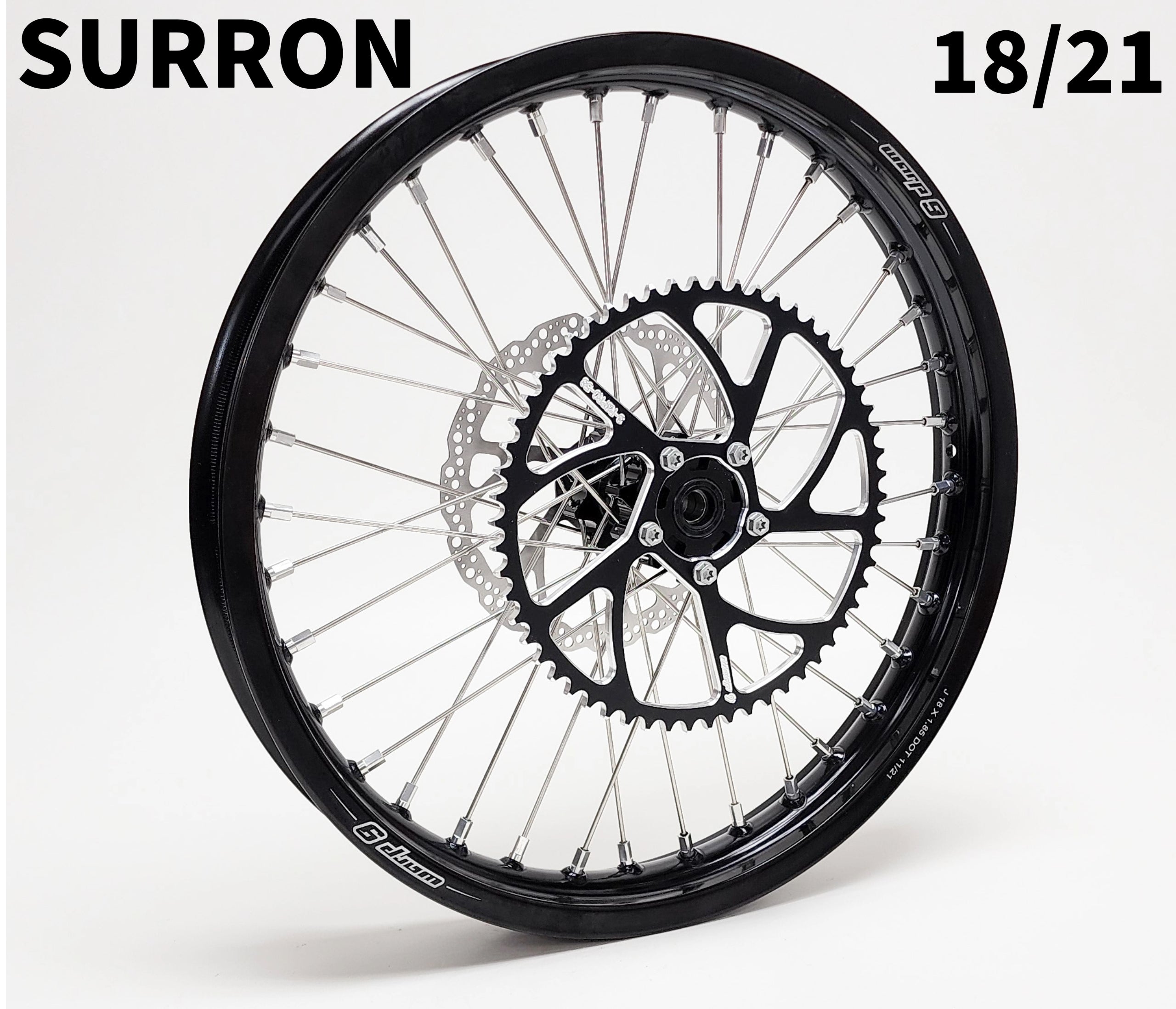 Warp 9 Complete 18/21in Upgraded wheel Set for Surron light bee, E-ride Pro, 79 bike