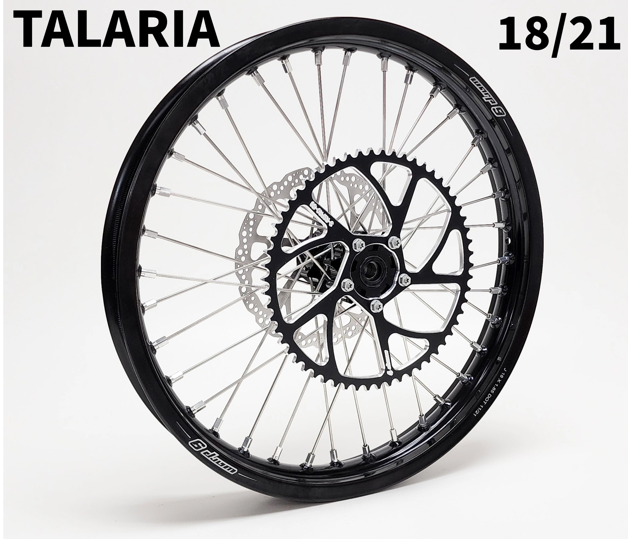 Warp 9 Complete 18/21in Upgraded Wheel Set for Talaria