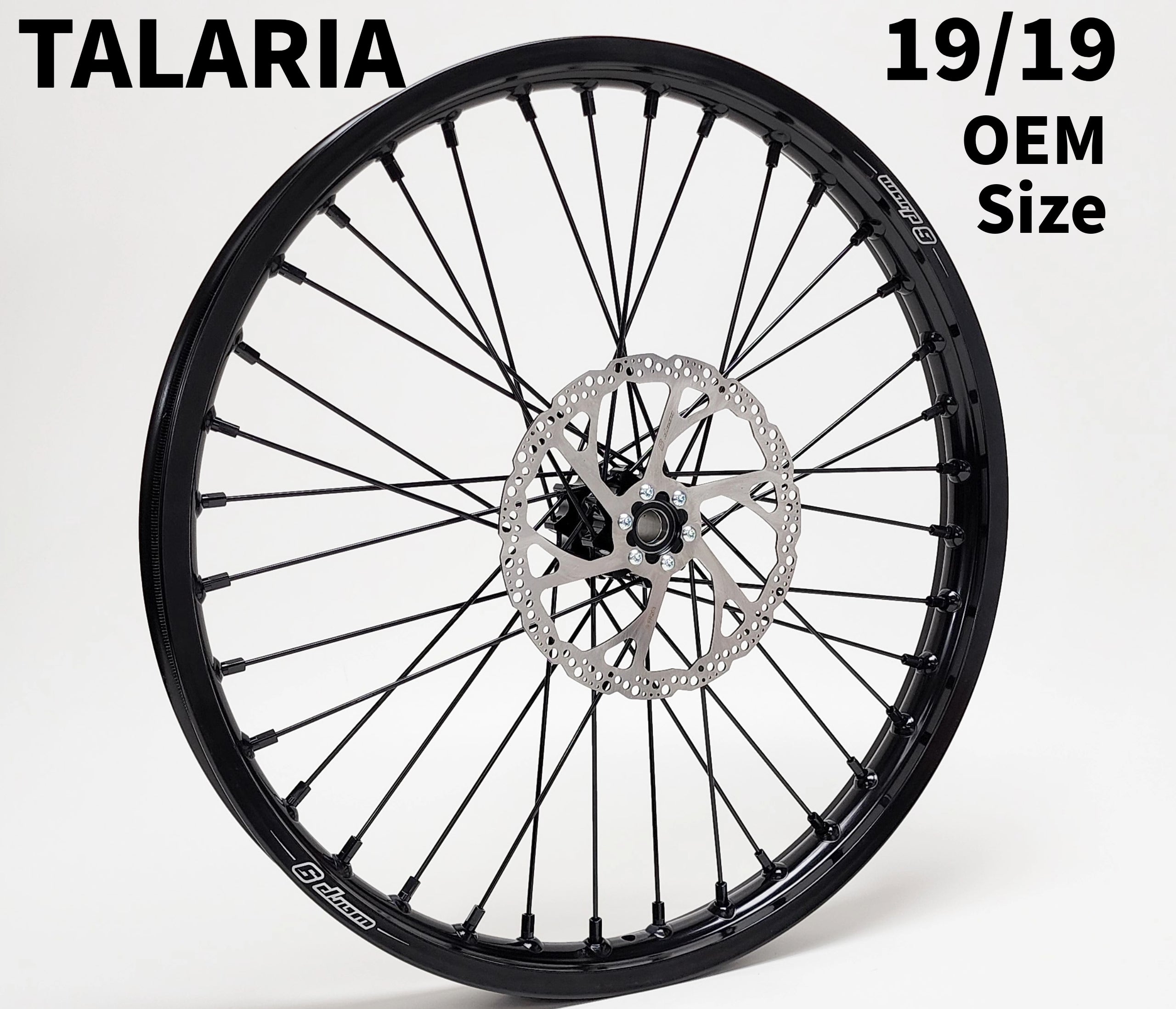 Warp 9 Complete 19/19in Upgraded Wheel Set for Talaria (OEM Size)