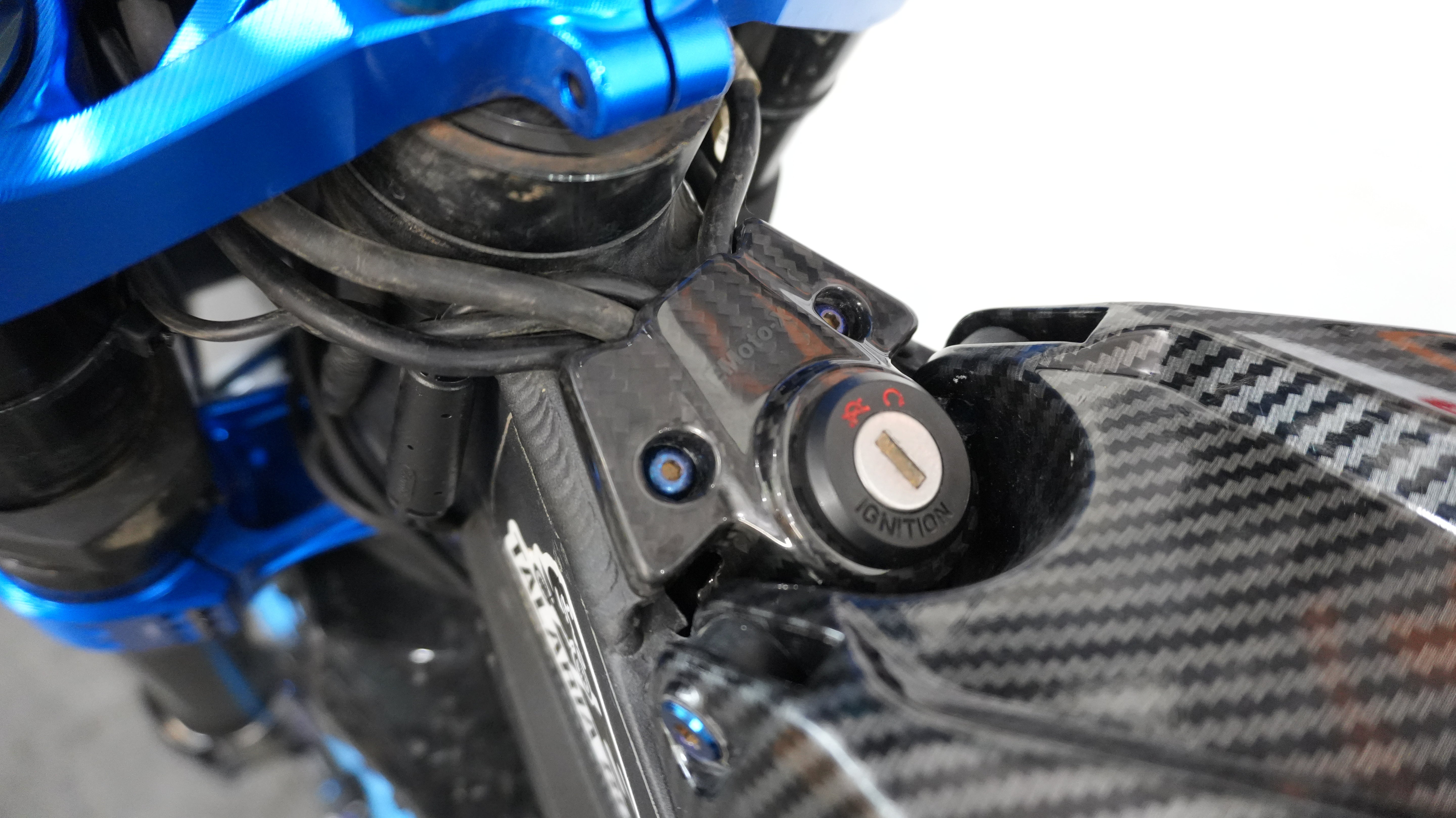EMoto-X Carbon Fiber Ignition Switch Cover For Talaria Sting