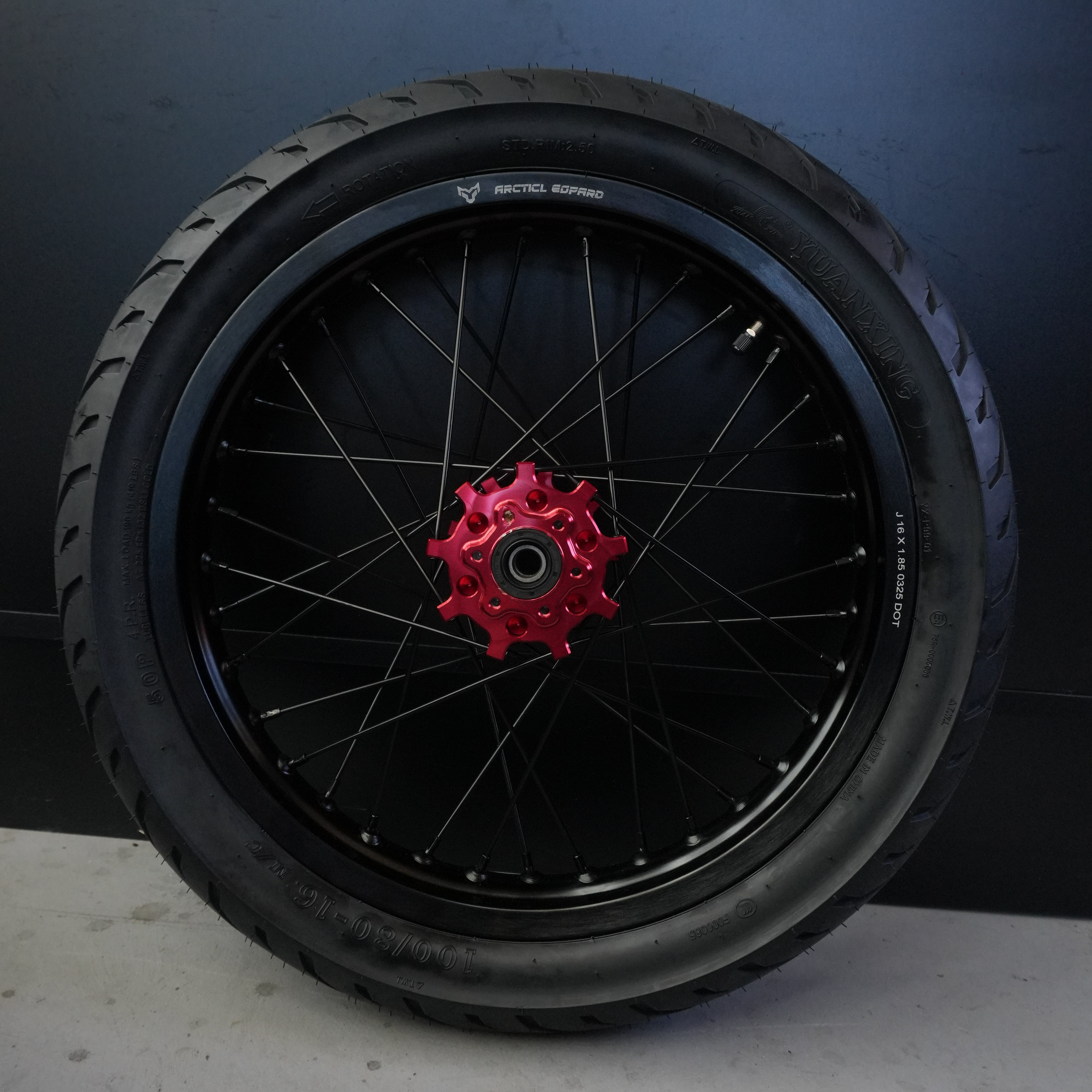 Supermoto Wheel set For Vetra and Arctic Leopard XE 17in Front 16in Rear