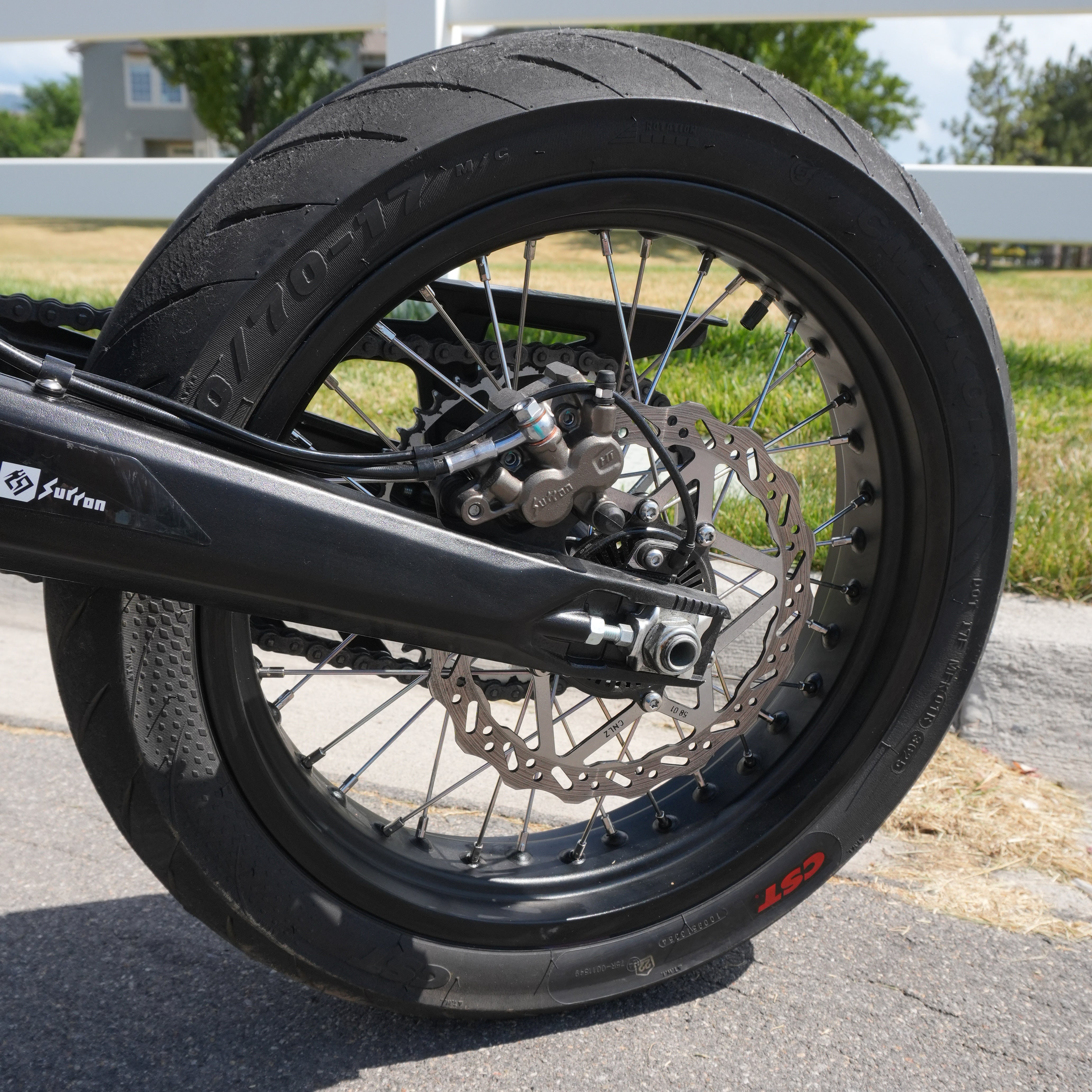 Complete 17in Super Moto Wheel Set for Surron Ultra Bee