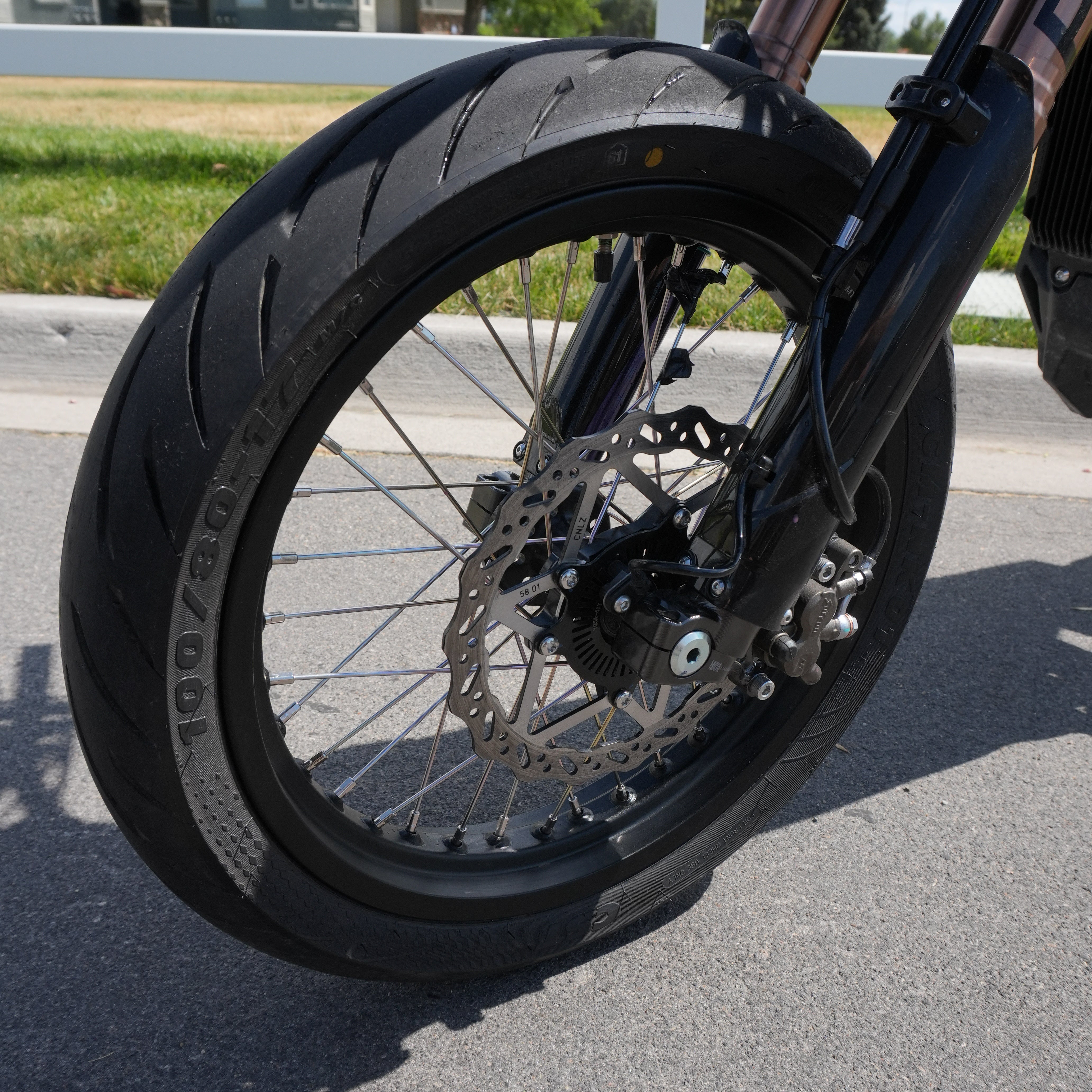 Complete 17in Super Moto Wheel Set for Surron Ultra Bee