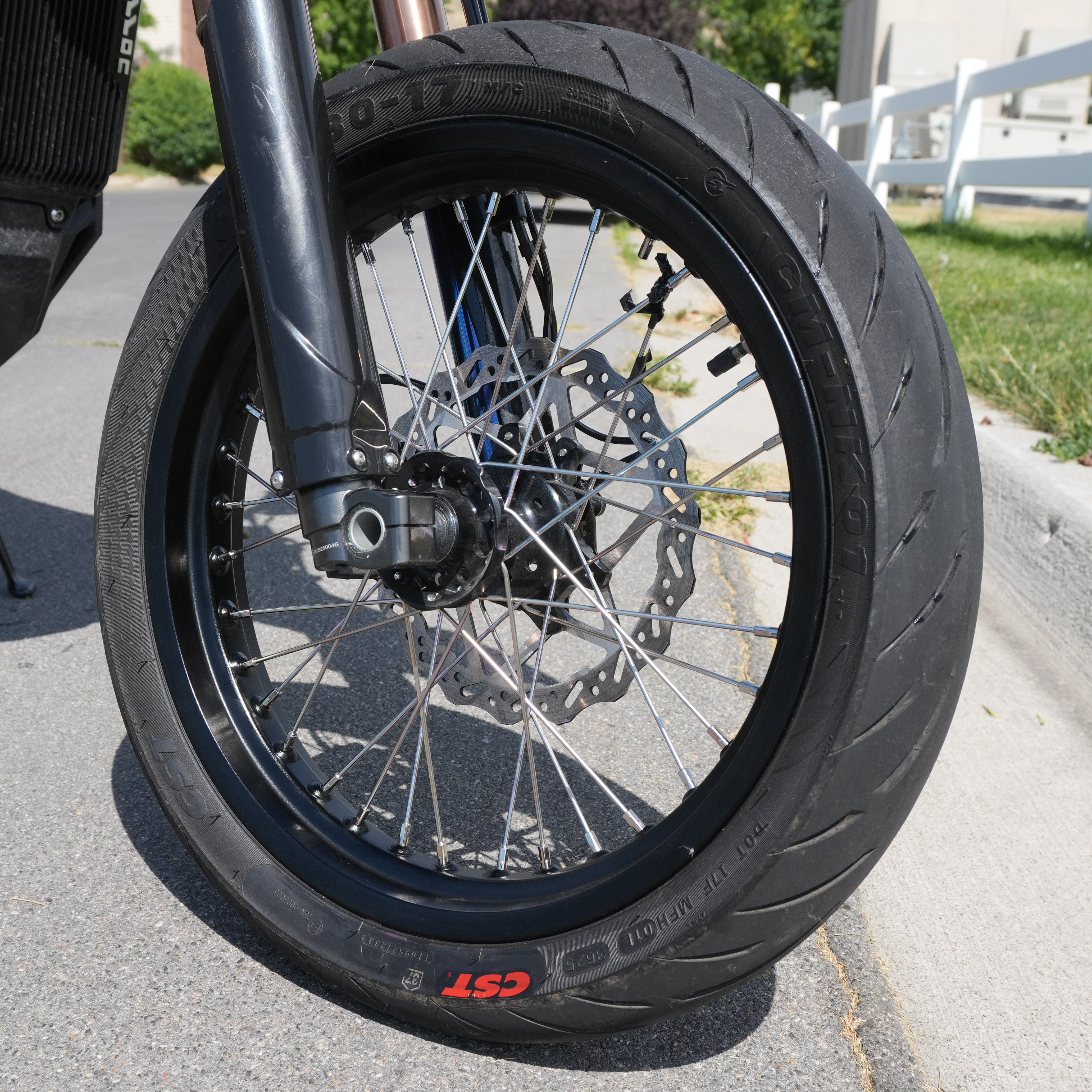 Complete 17in Super Moto Wheel Set for Surron Ultra Bee