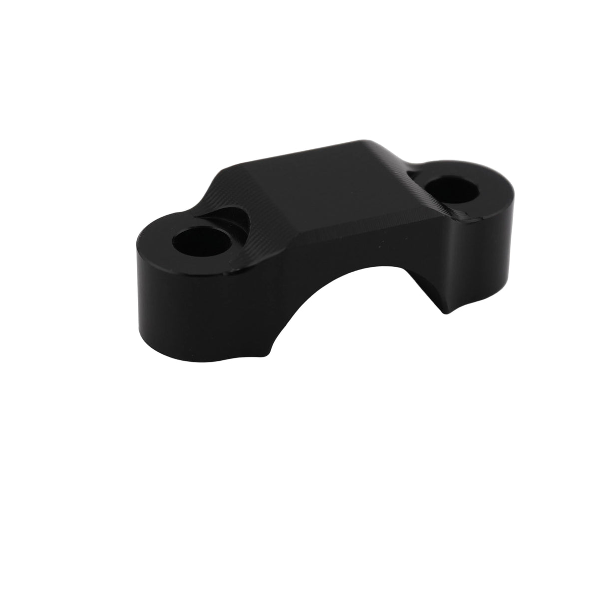 Black CNC brake lever clamp for Sur-Ron Ultra Bee brakes, angled view