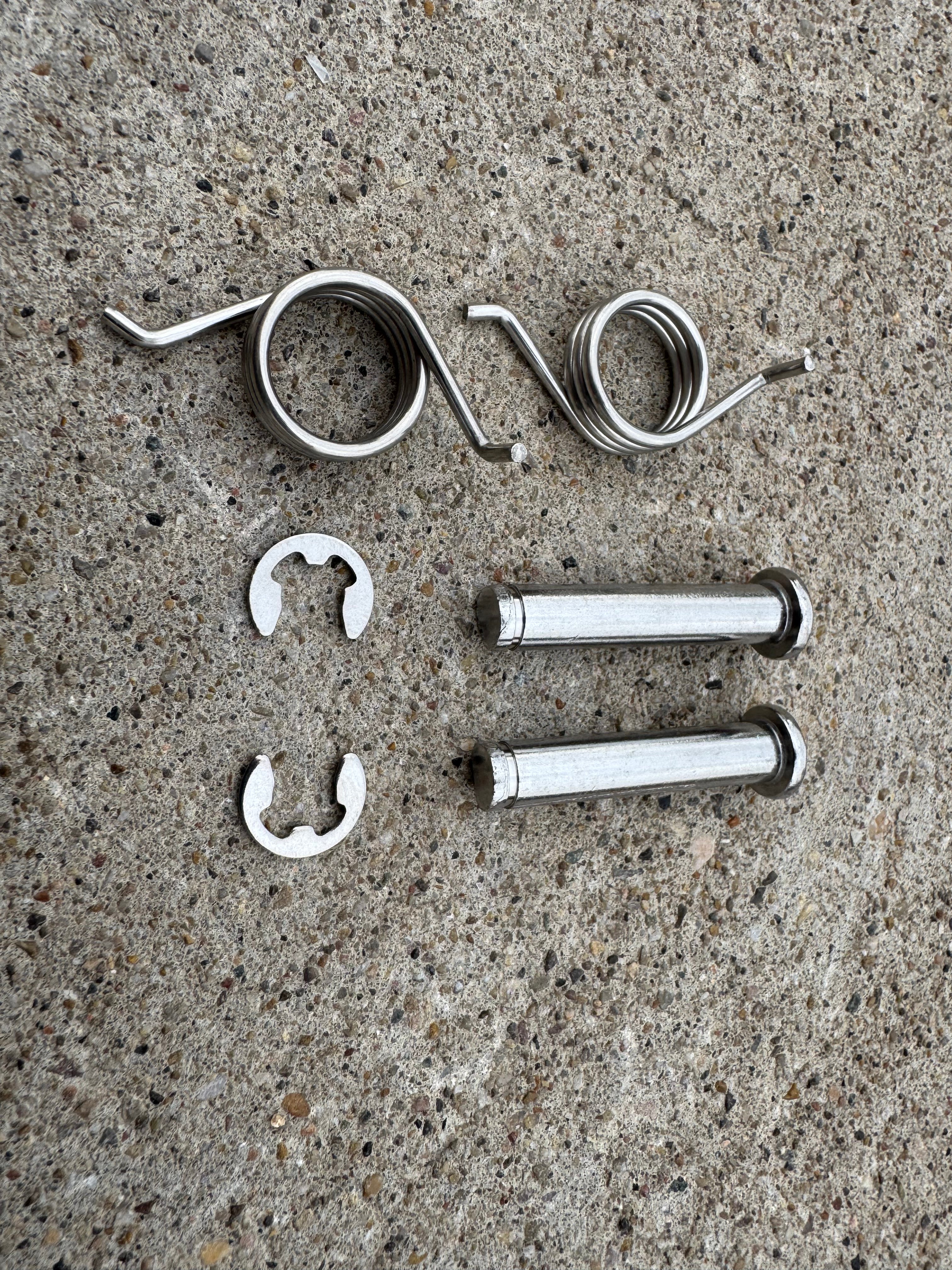 E-Moto Footpeg Pins, Springs, washers