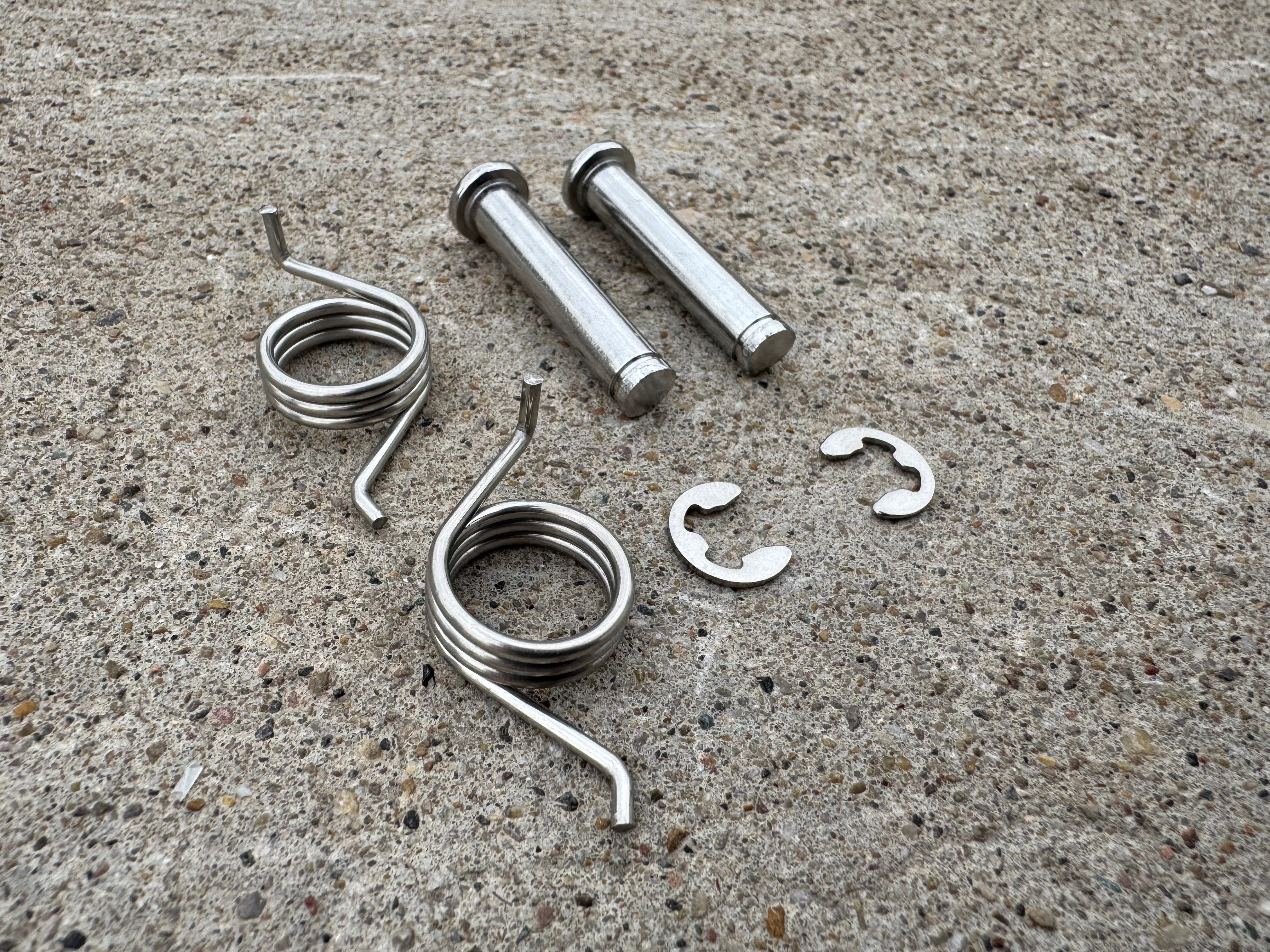 E-Moto Footpeg Pins, Springs, washers