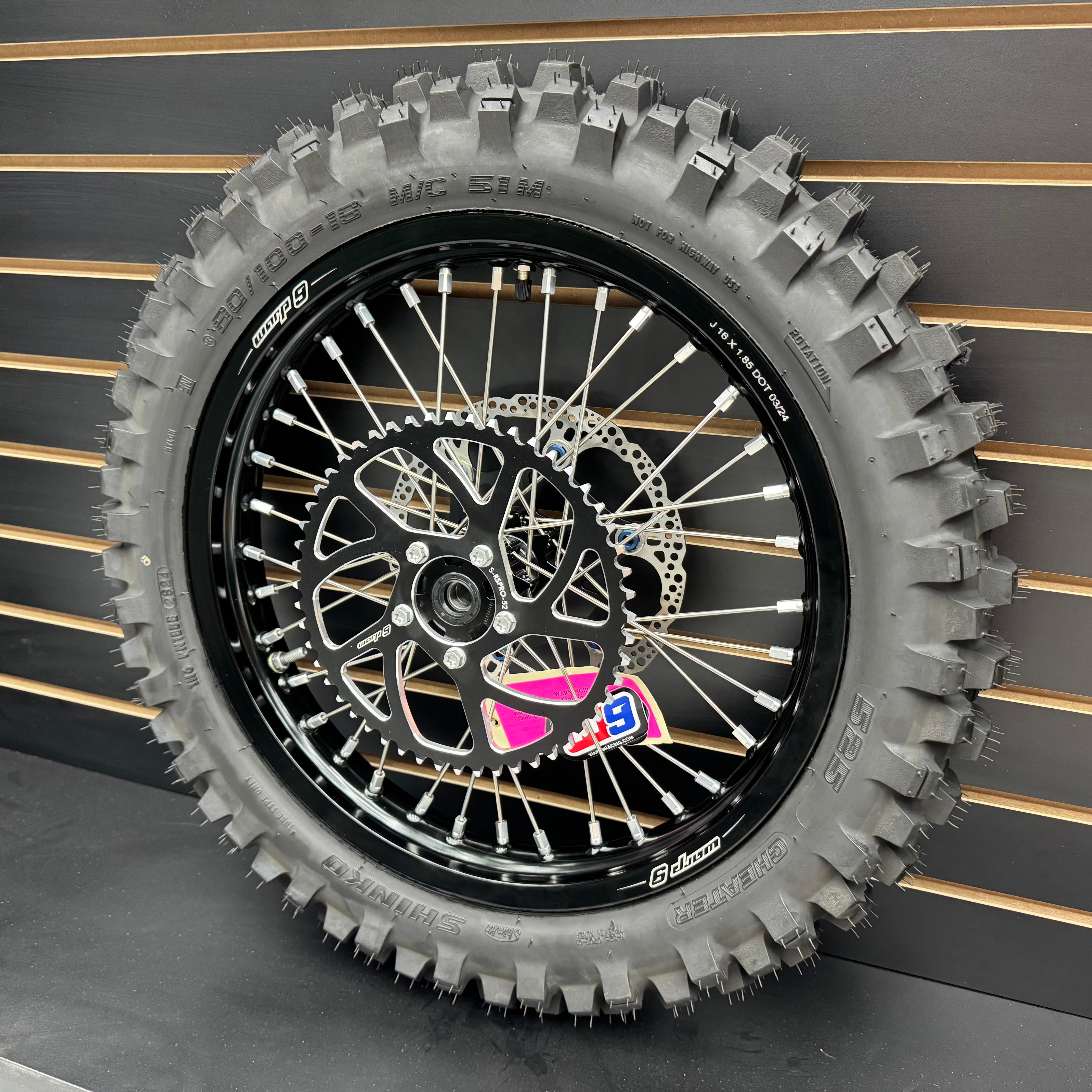 Warp 9 16in Upgraded Rear wheel for Surron, E-Ride Pro, 79Bike