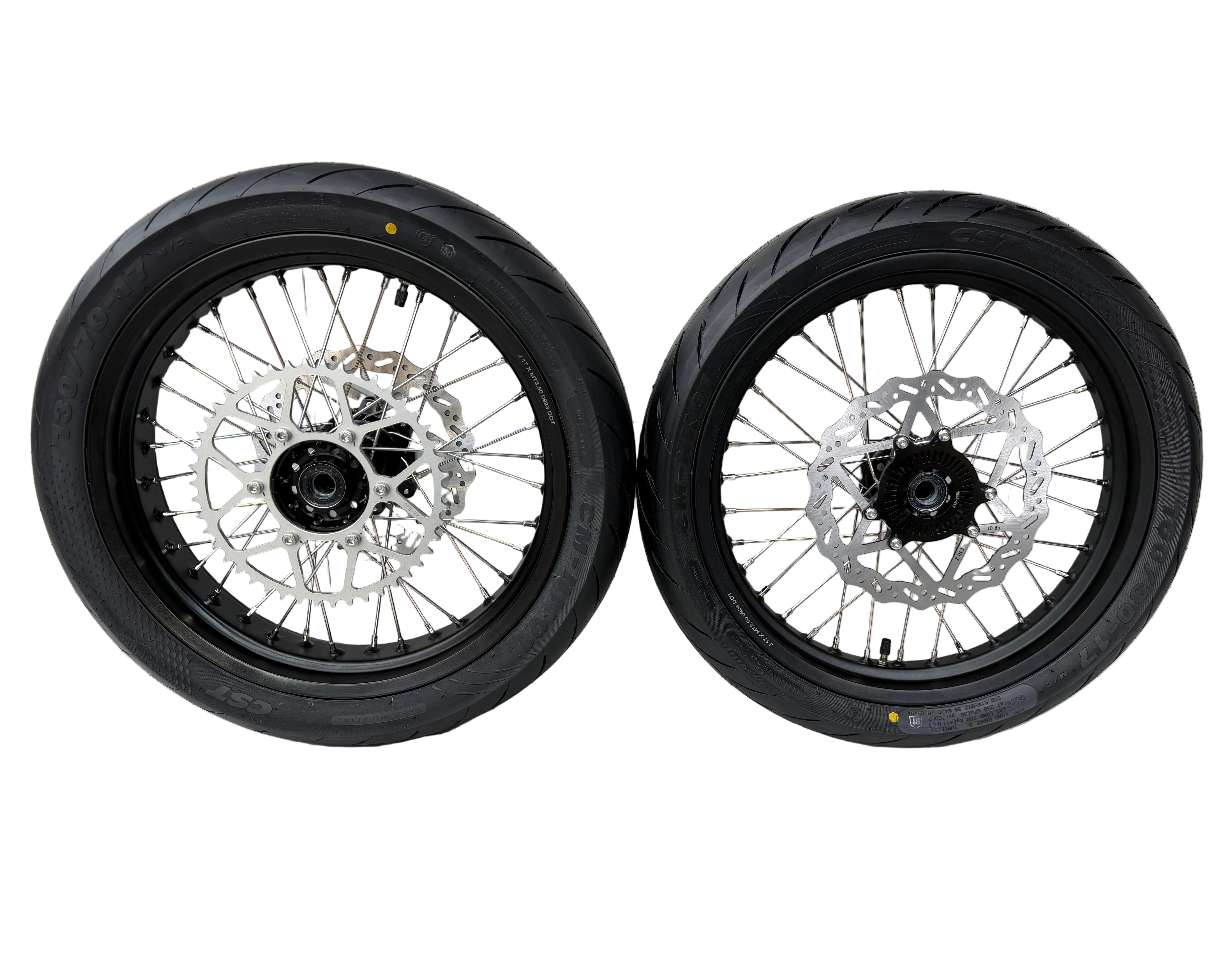 Complete 17in Super Moto Wheel Set for Surron Ultra Bee