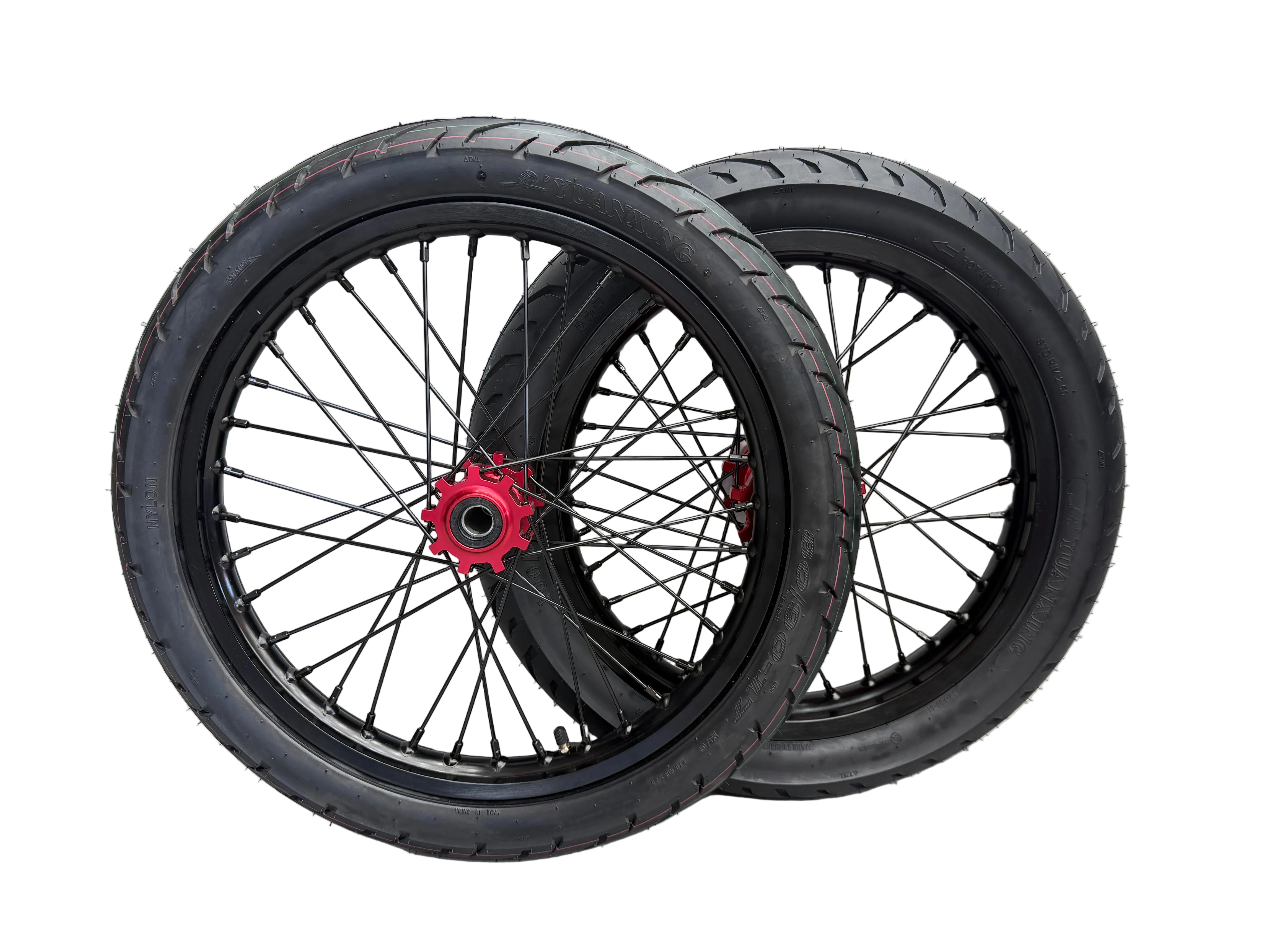 Supermoto Wheel set For Vetra and Arctic Leopard XE 17in Front 16in Rear