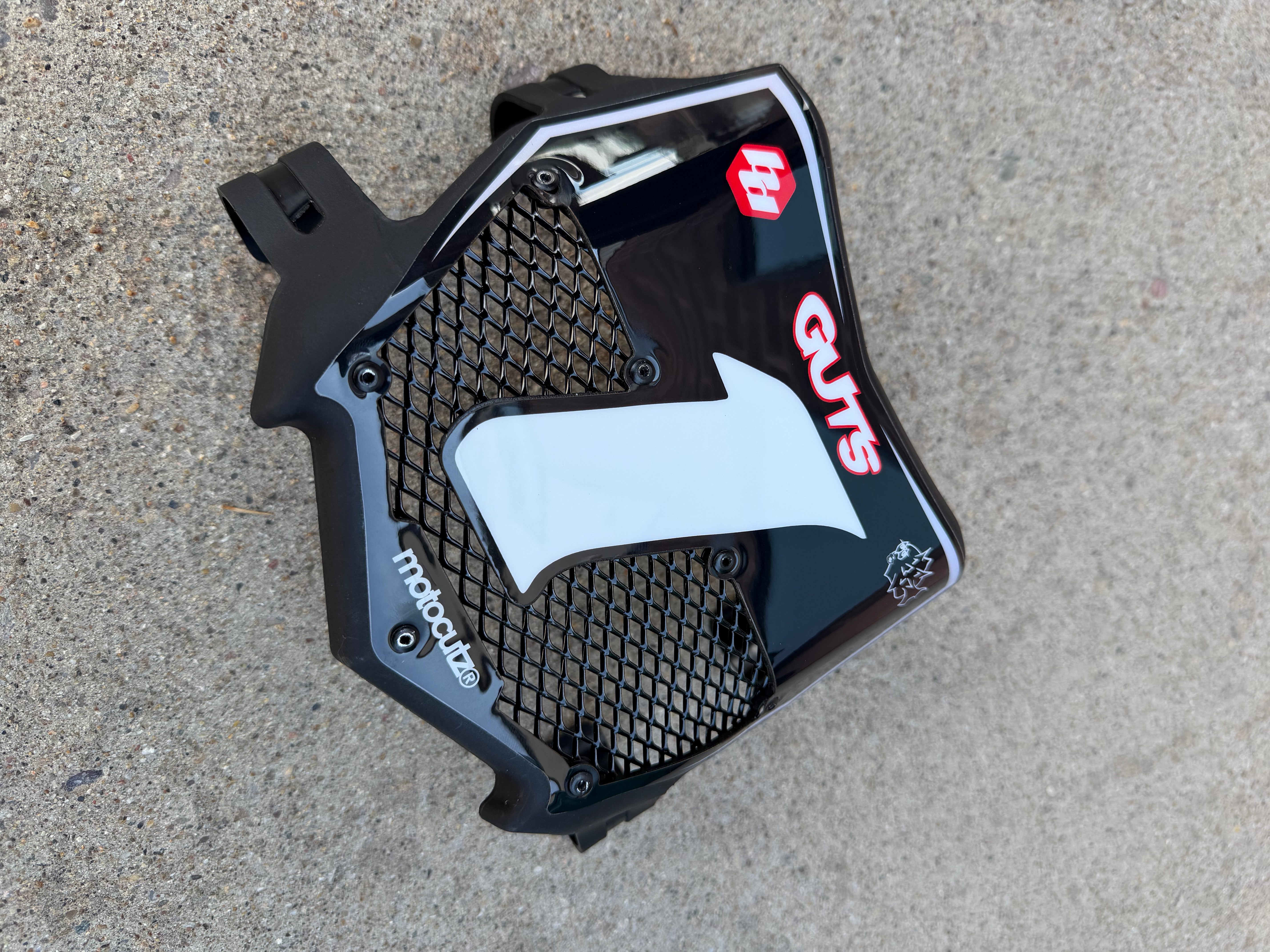 Motocutz PRE1 Vented Front Number Plate with Graphics