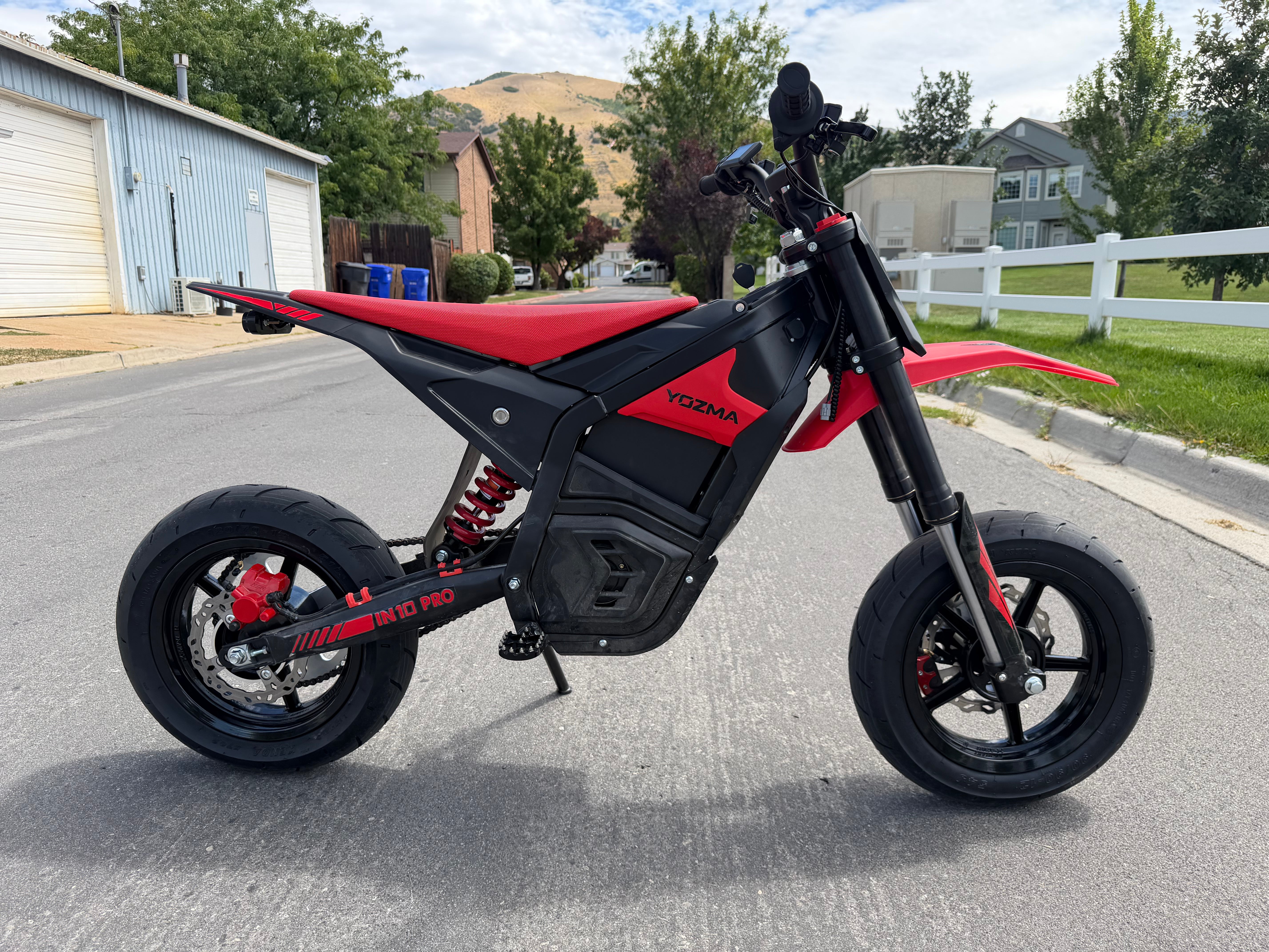12in Mag Supermoto Wheel Set for Pit Bikes Yozma, Strike Shadow