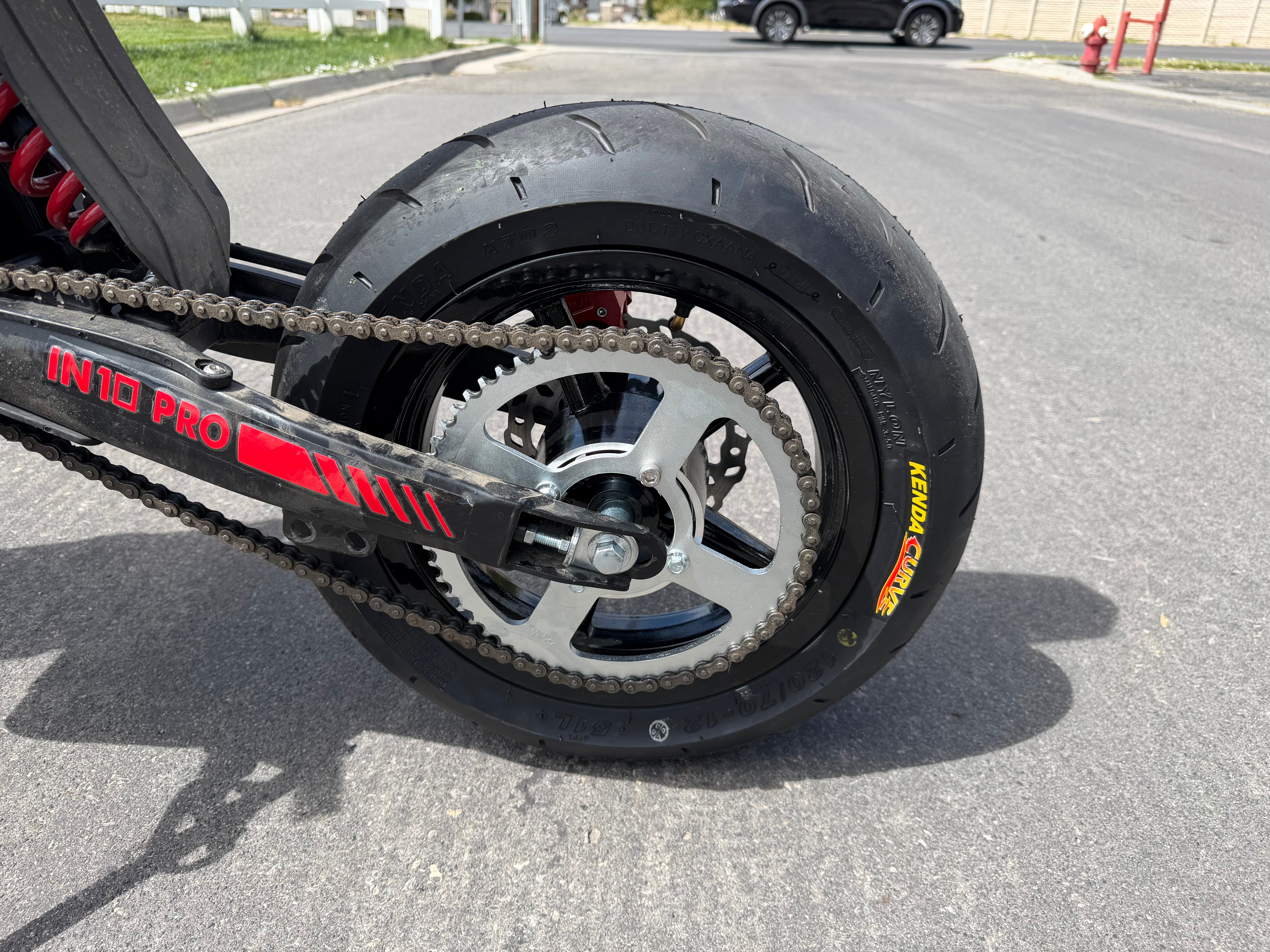 12in Mag Supermoto Wheel Set for Pit Bikes Yozma, Strike Shadow
