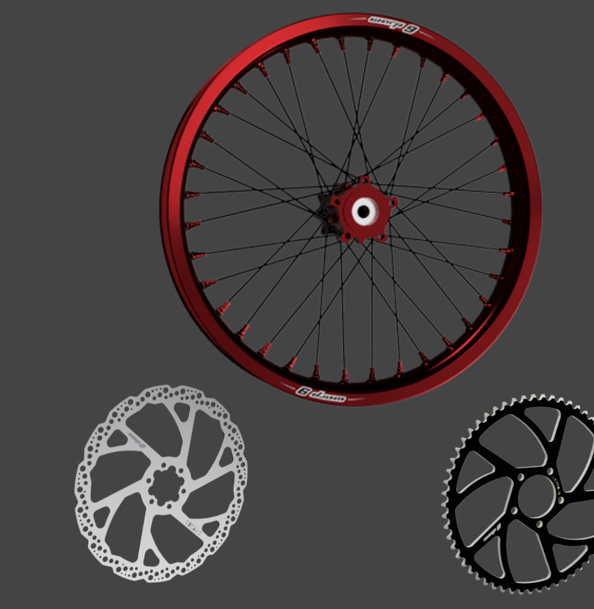 Warp 9 Complete 16/19in Upgraded wheel Set for Surron light