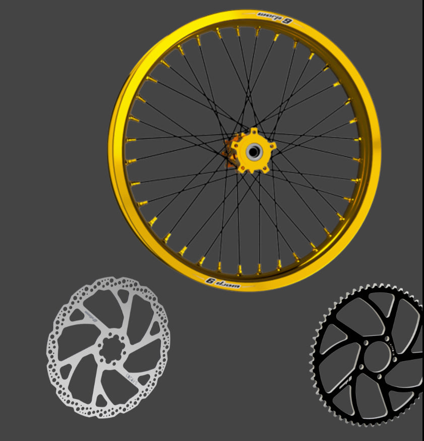 Warp 9 Complete 18/21in Upgraded wheel Set for Surron light bee, E-ride Pro, 79 bike